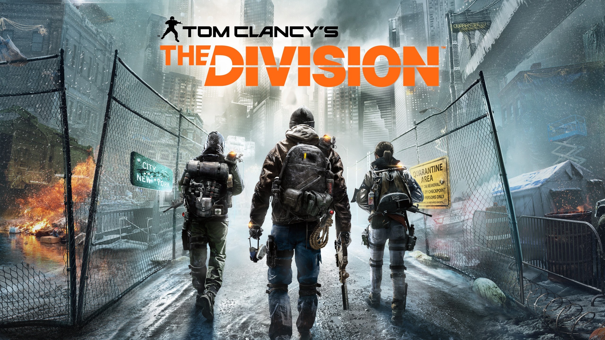 Tom Clancy's The Division, Agenti, Logo, Neve, 16:9 2K, wallpaper widescreen