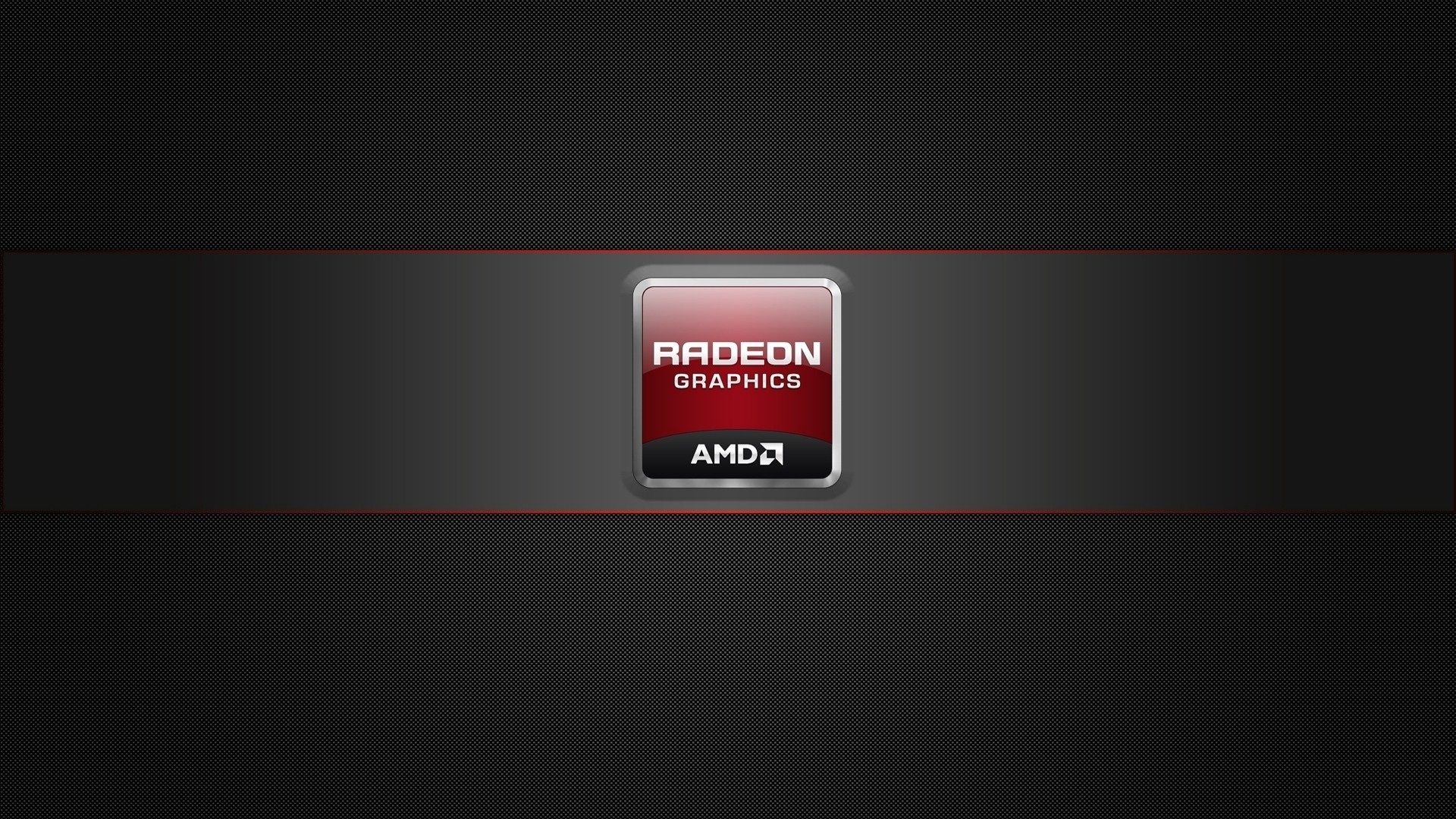 AMD Radeon Graphics, Logo, Grigio scuro, 16:9 Full HD, sfondo widescreen