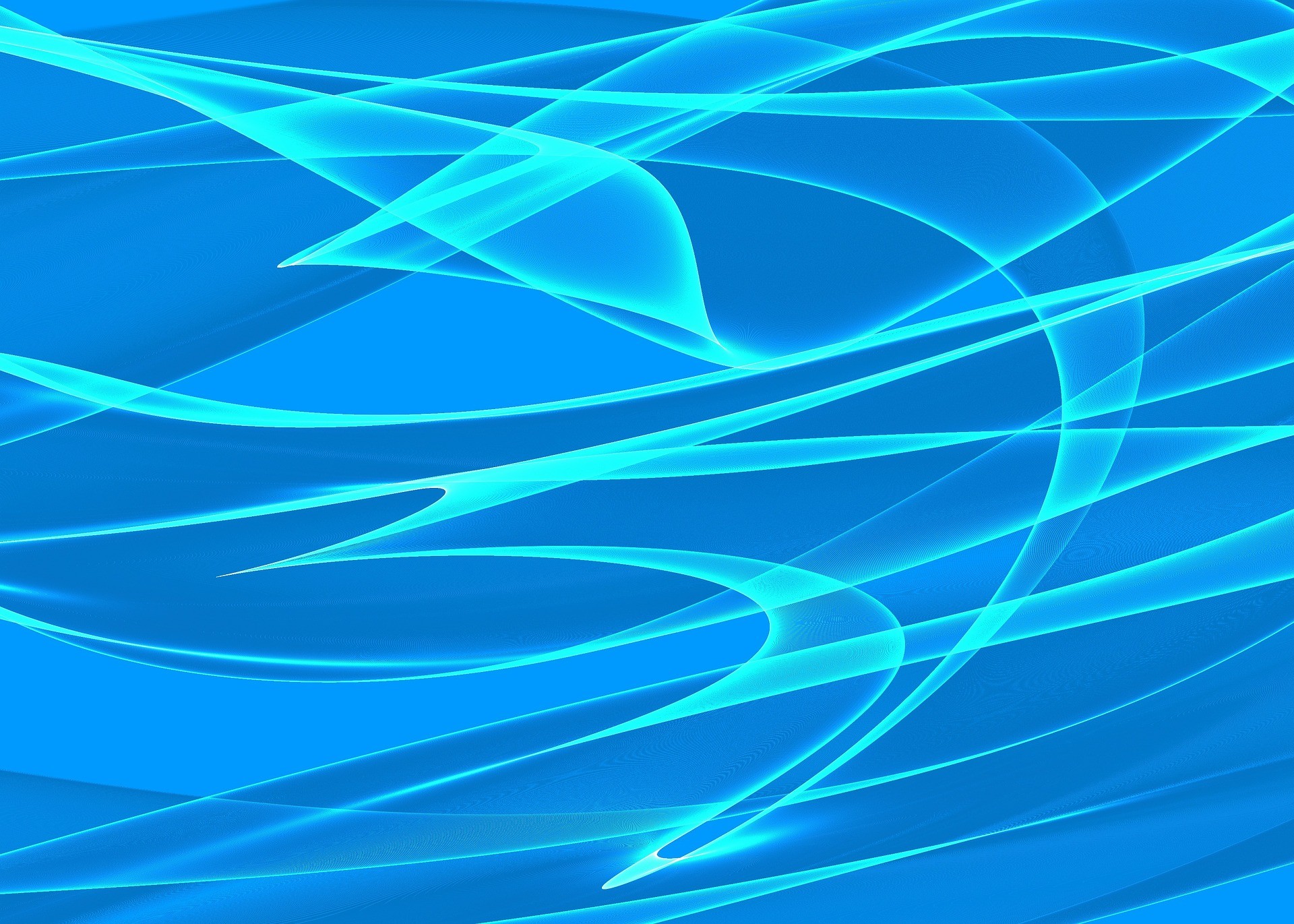 Onde di luce, Astratto, Azzurro, Full HD, sfondo desktop
