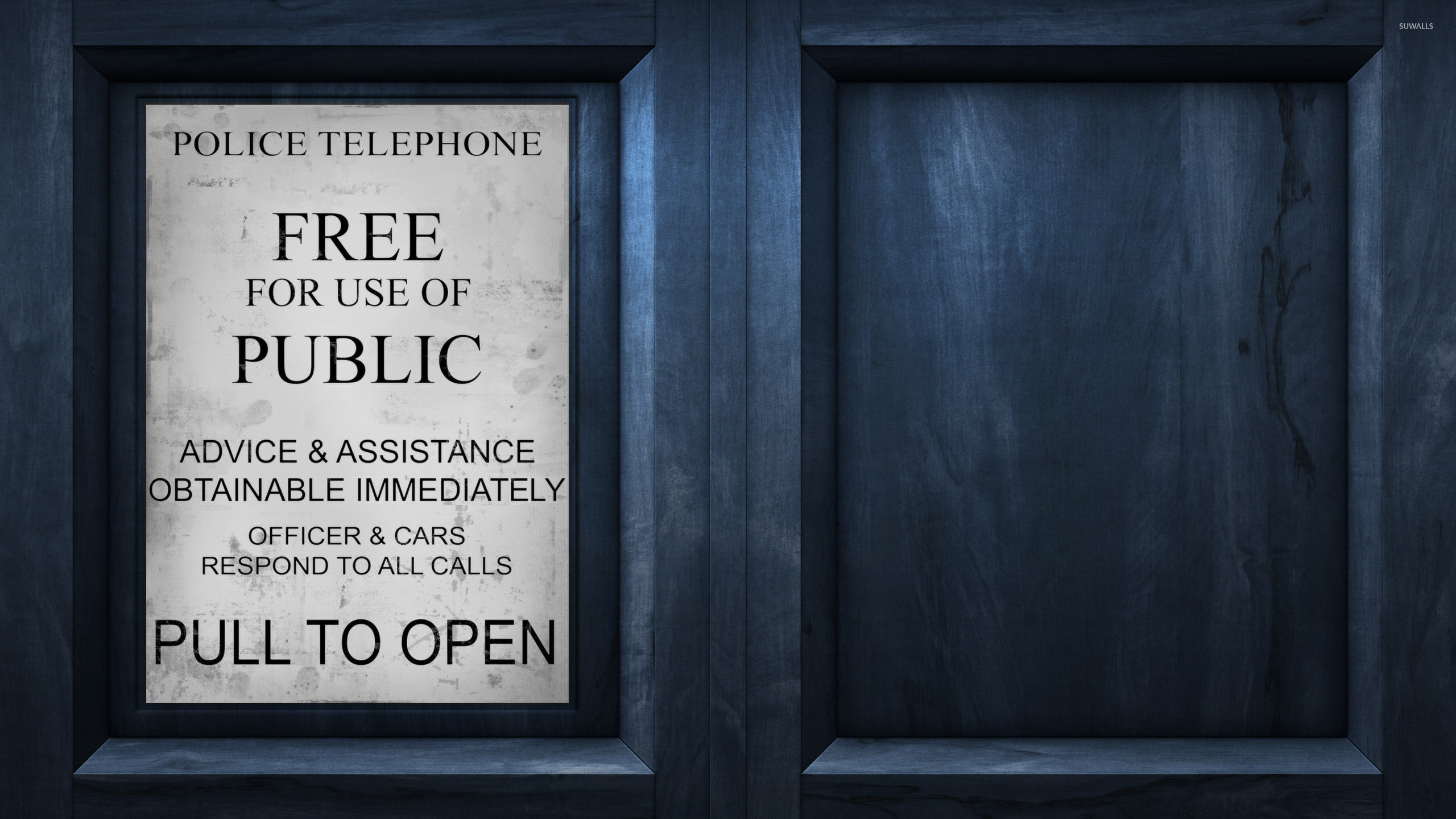 Porta della TARDIS, TARDIS, Doctor Who, Police Telephone, 2K, sfondo per PC