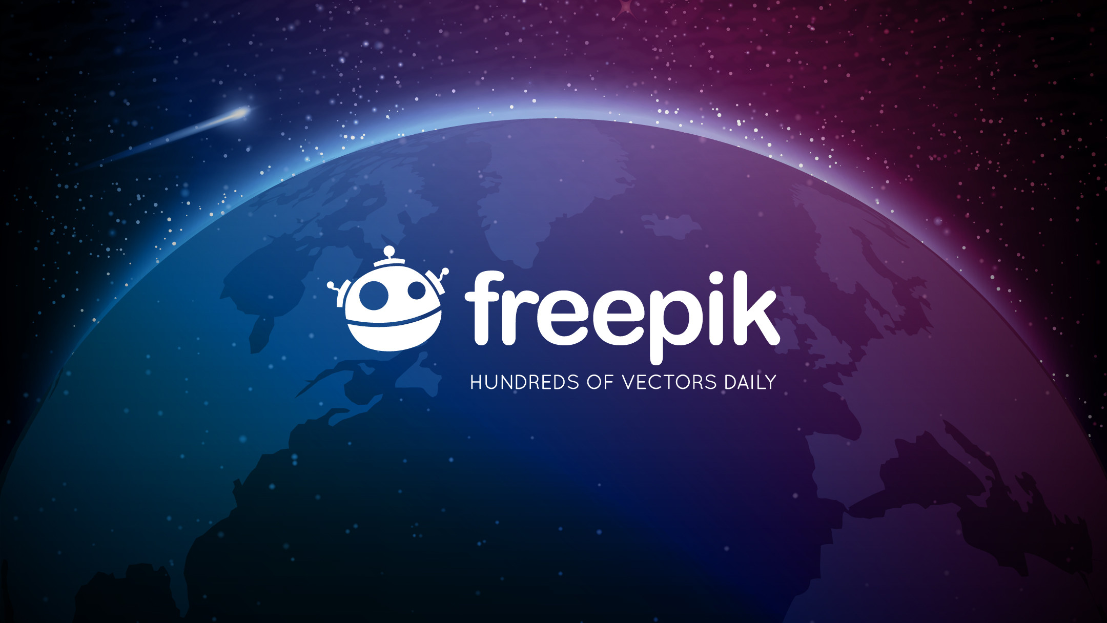 Freepik, Logo, Pianeta, Spazio, 16:9 Full HD, sfondo widescreen