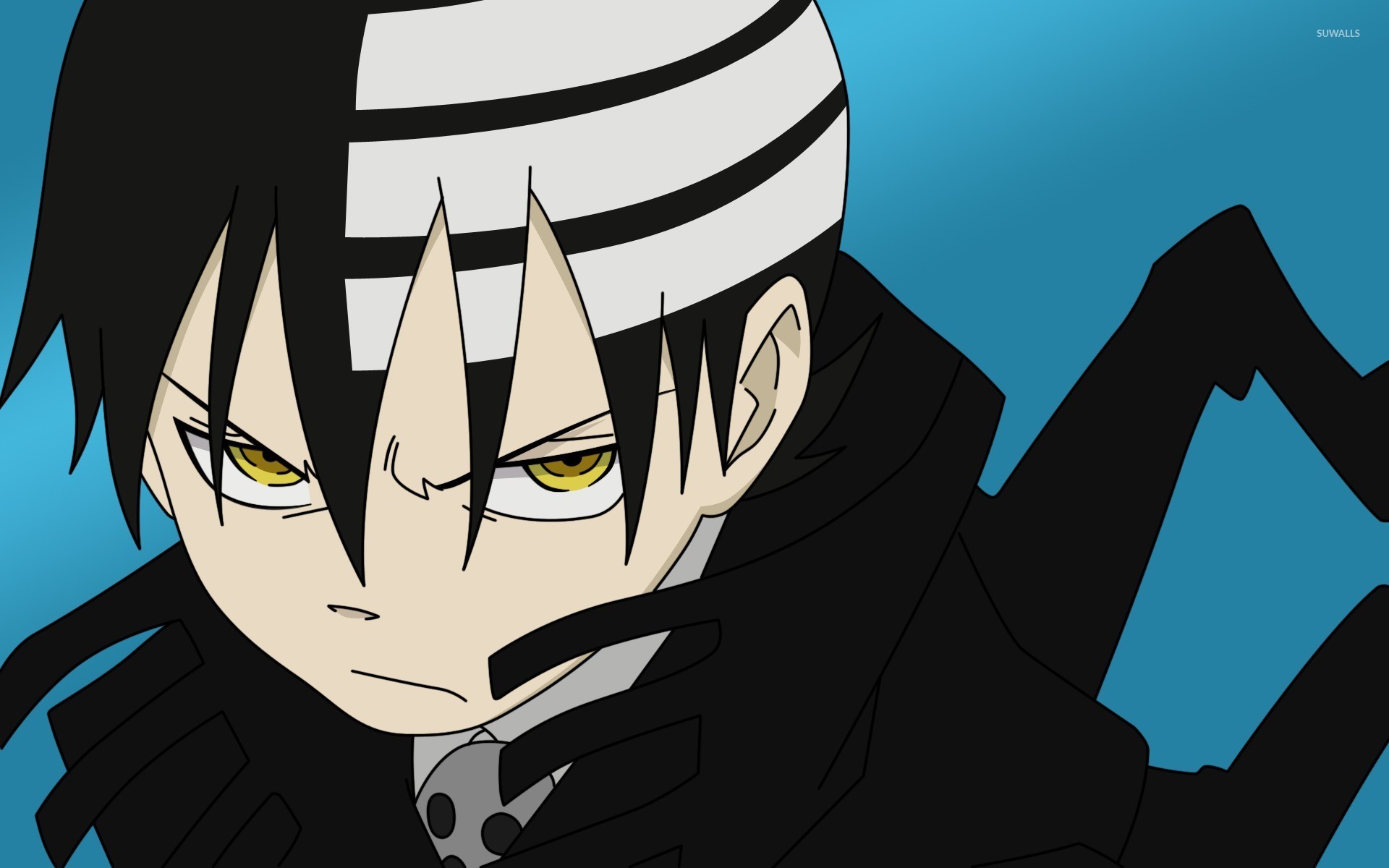 Death the Kid, Soul Eater, Primo piano, Azzurro, 1920x1200, sfondo MacBook Pro
