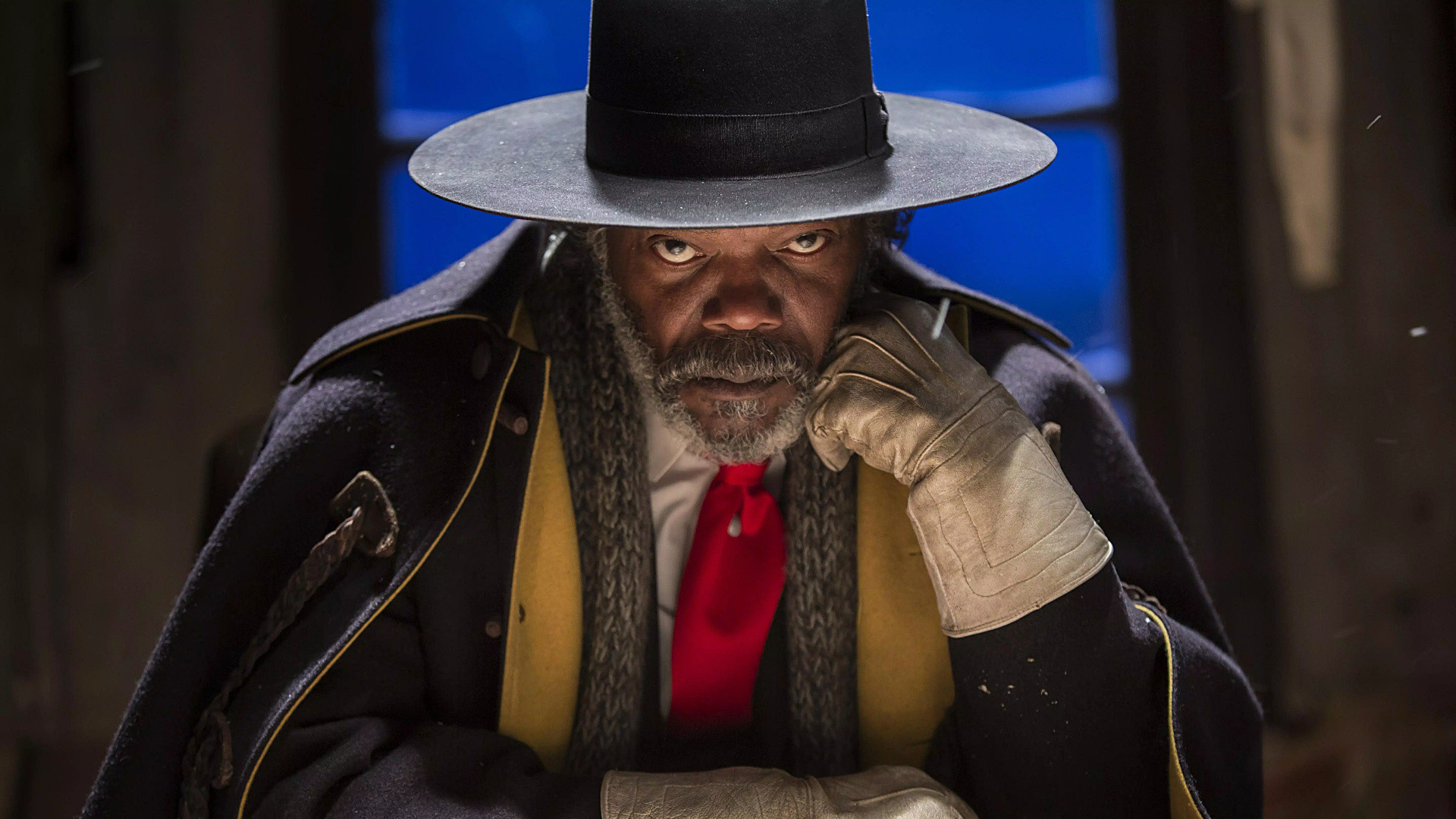Samuel L. Jackson, Marquis Warren, The Hateful Eight, Cappello, Western, sfondo Full HD per portatile