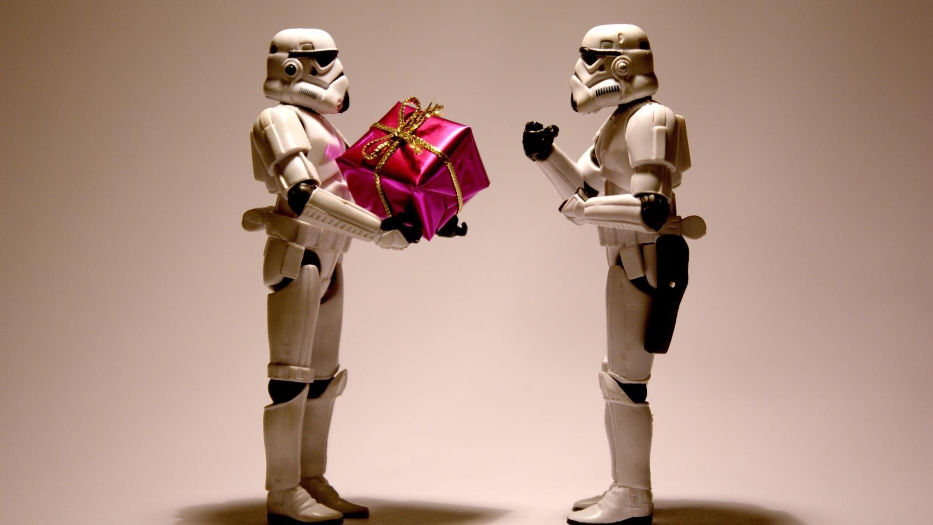 Stormtrooper, Regalo, Action figure, Star Wars, Natale, Full HD, wallpaper per computer