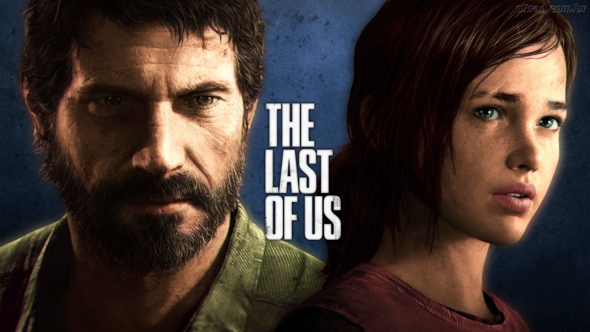The Last of Us, Joel, Ellie, Primo piano, Logo, Full HD, sfondo desktop
