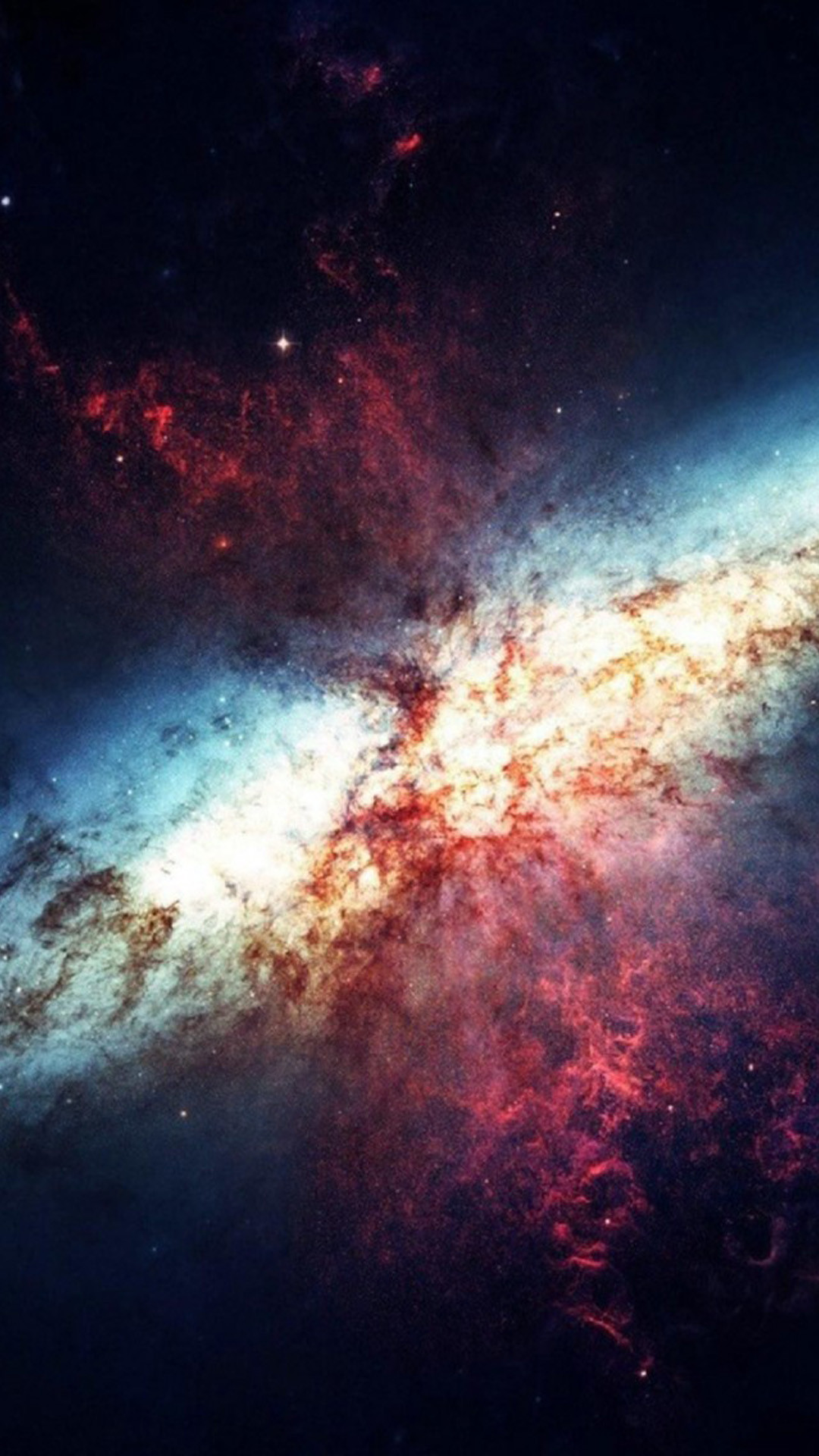 Galassia Sigaro, M82, Spazio, sfondo iPhone 6