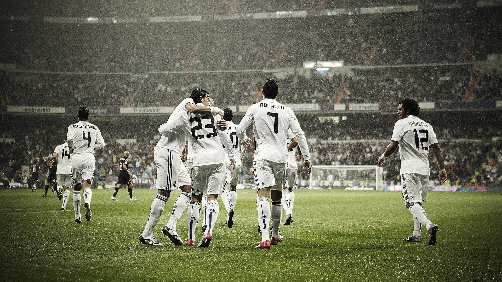 Real Madrid, Cristiano Ronaldo, Esultanza, Santiago Bernabéu, Full HD, sfondo per PC