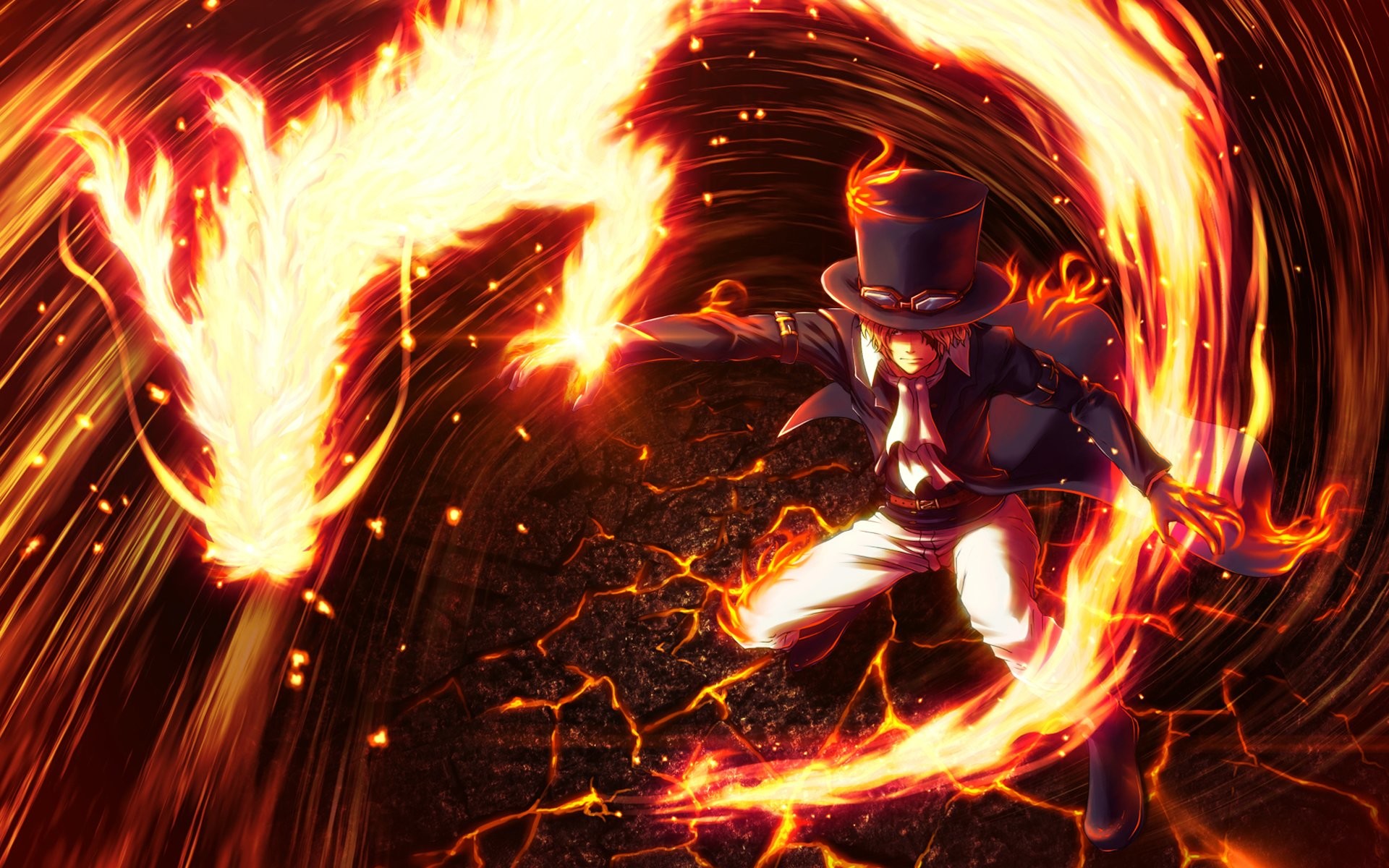 Sabo, Mera Mera no Mi, Fiamme, One Piece, Rosso, 1920x1200, immagine di sfondo