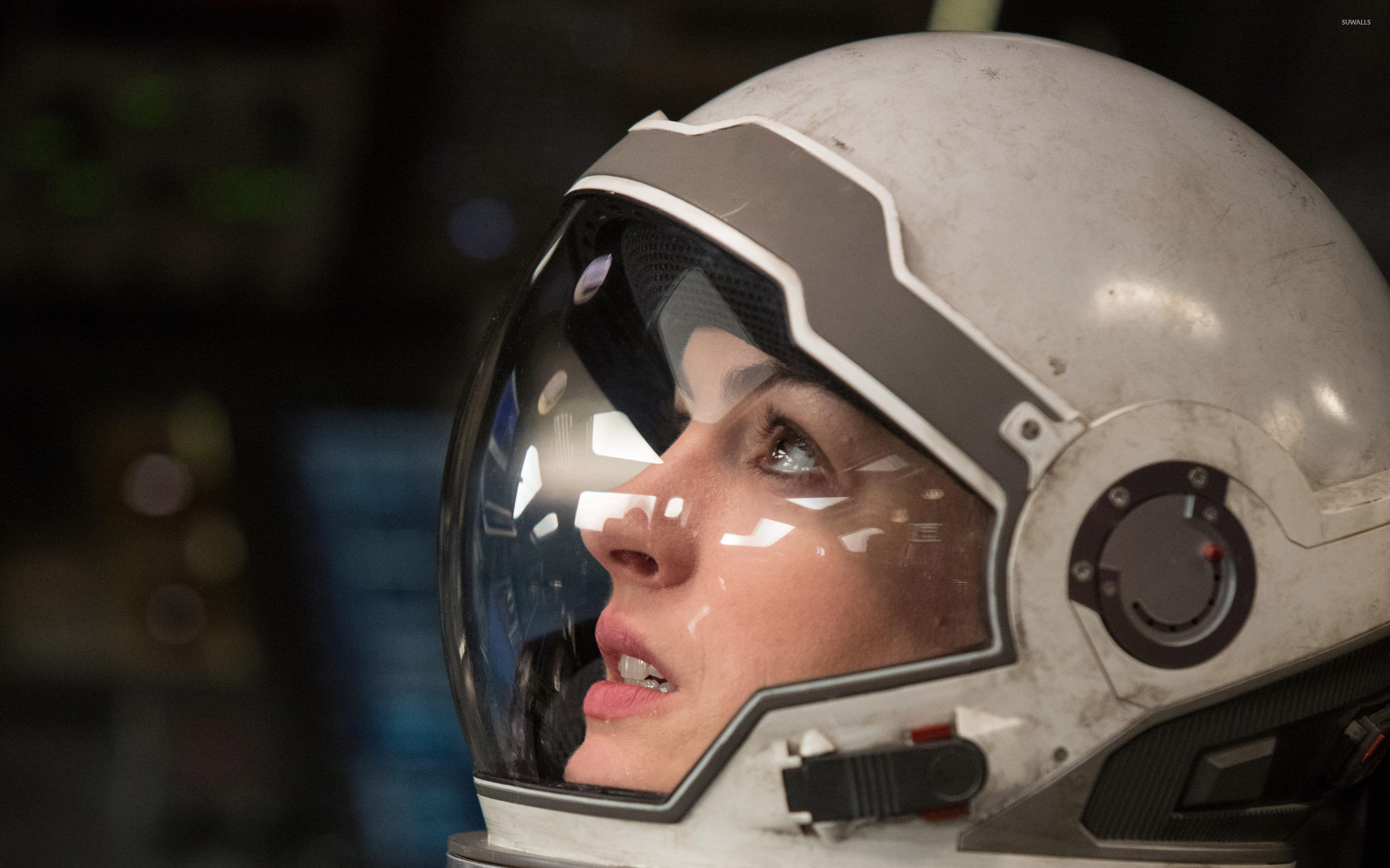 Interstellar, Anne Hathaway, Amelia Brand, Casco, Primo piano, 2K, sfondo per PC