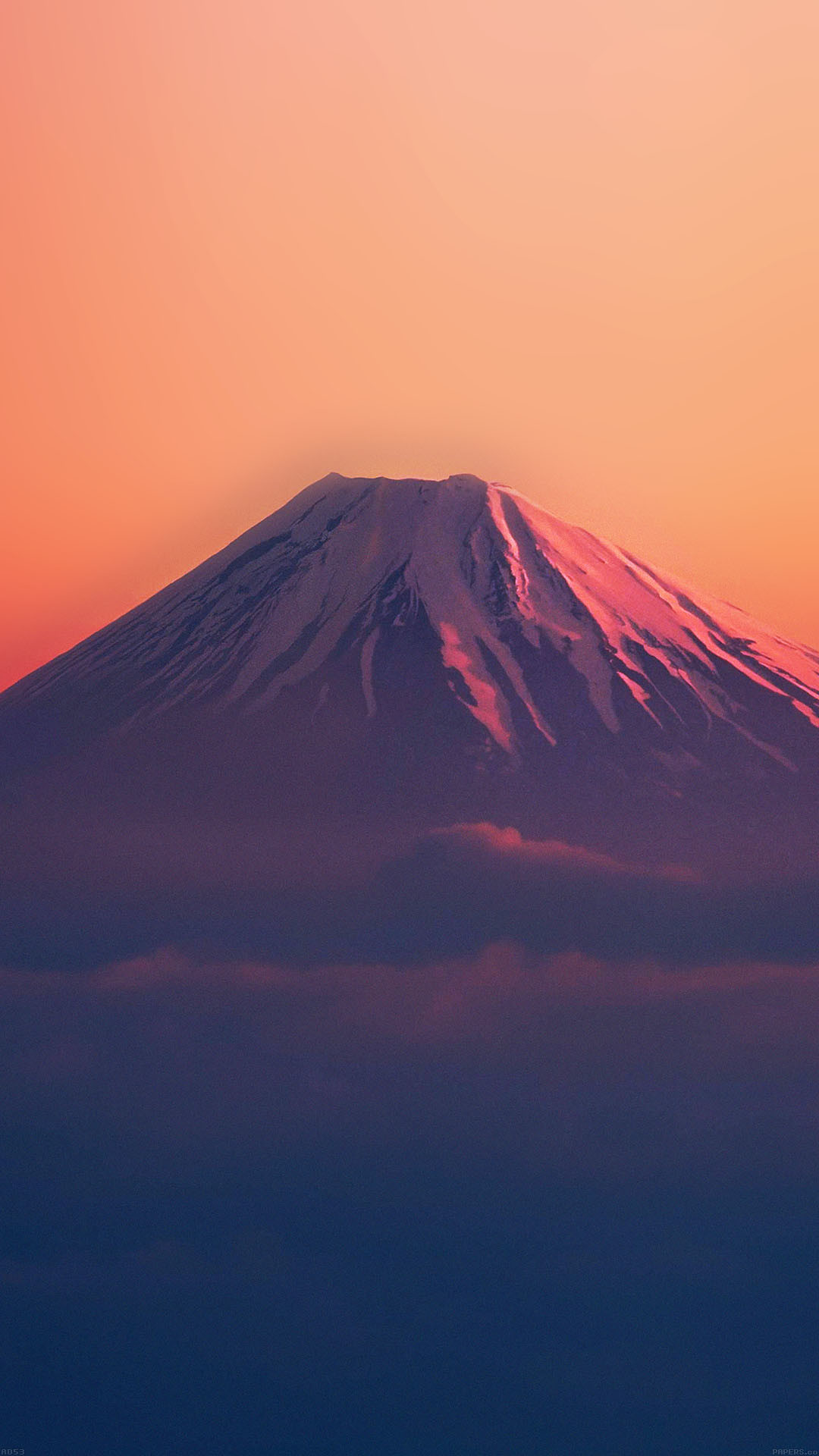 Monte Fuji, Giappone, Vulcano, Tramonto, Full HD, sfondo iPhone 6S