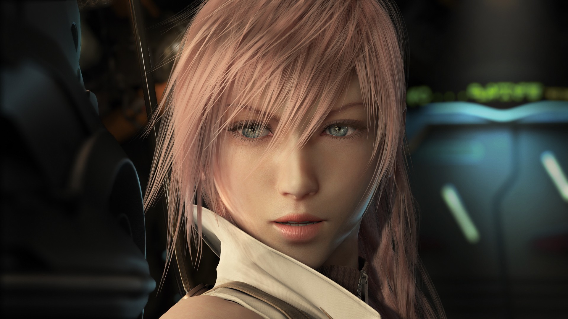 Lightning, Final Fantasy XIII, Capelli rosa, CGI, 1920x1080, immagine di sfondo