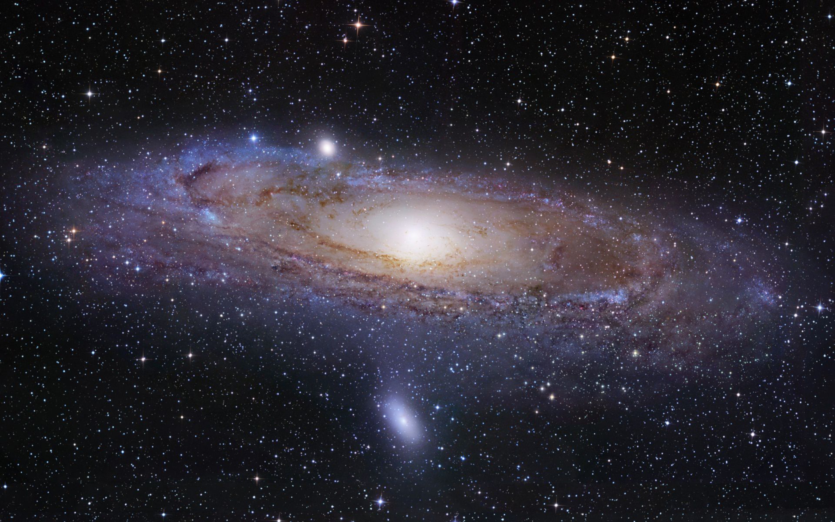 Galassia di Andromeda, M31, Galassia a spirale, Stelle, 2880x1800, sfondo per PC