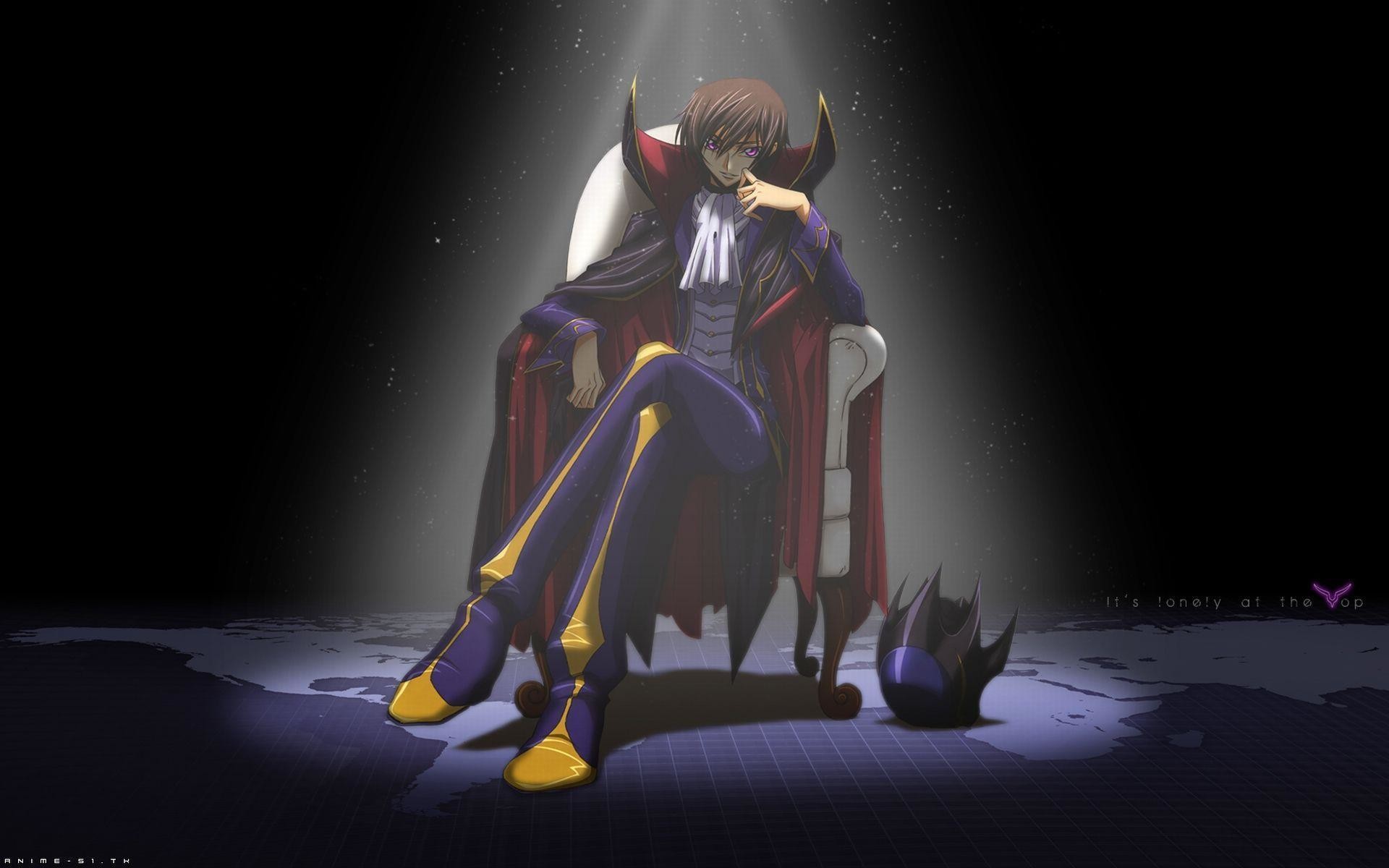 Lelouch Lamperouge, Code Geass, Trono, Riflettore, 16:10 Full HD, sfondo widescreen