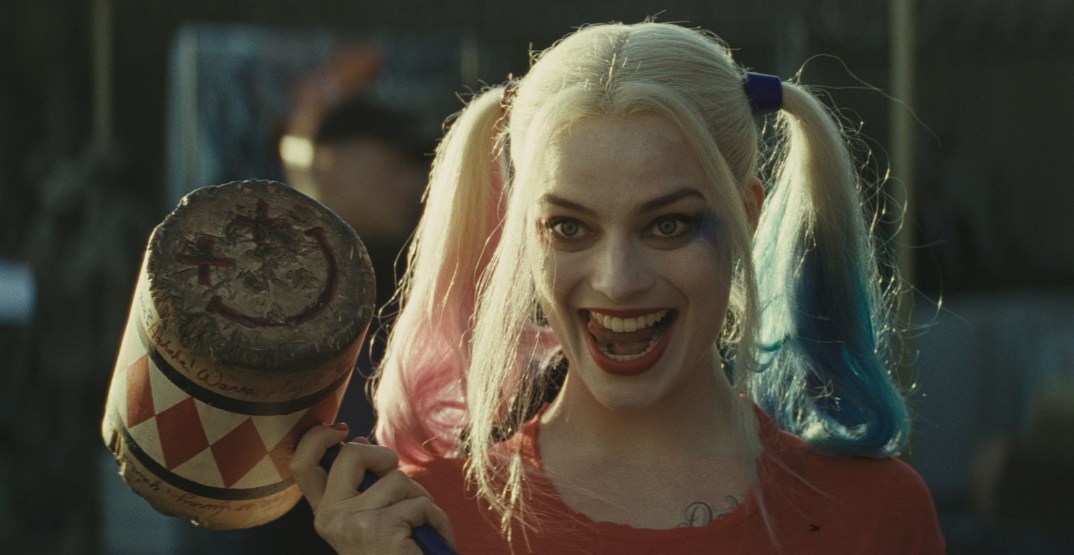 Harley Quinn, Margot Robbie, Suicide Squad, Martello, Sorriso, Full HD, sfondo per PC