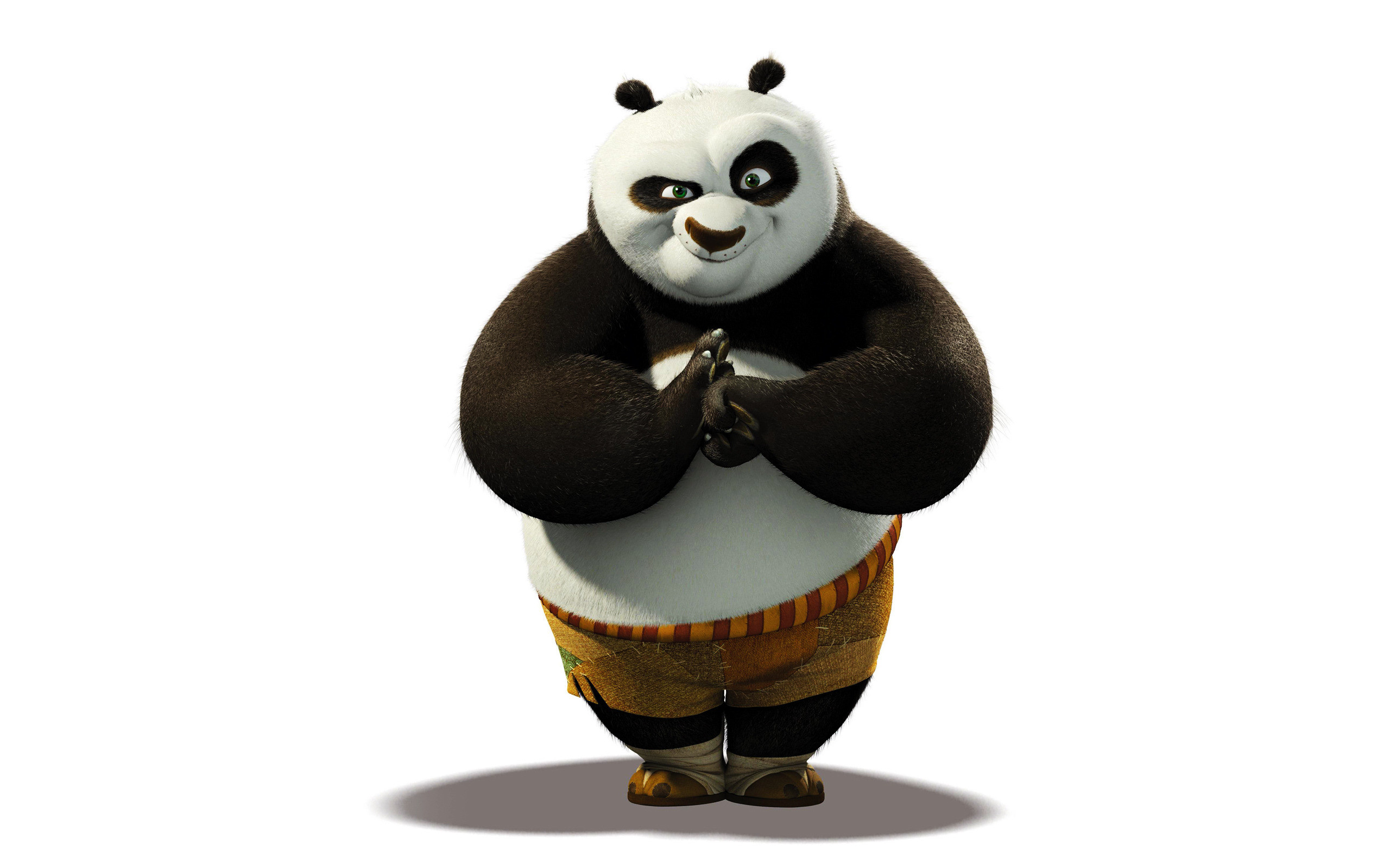 Po, Kung Fu Panda, DreamWorks, Sfondo bianco, 2560x1600, wallpaper desktop