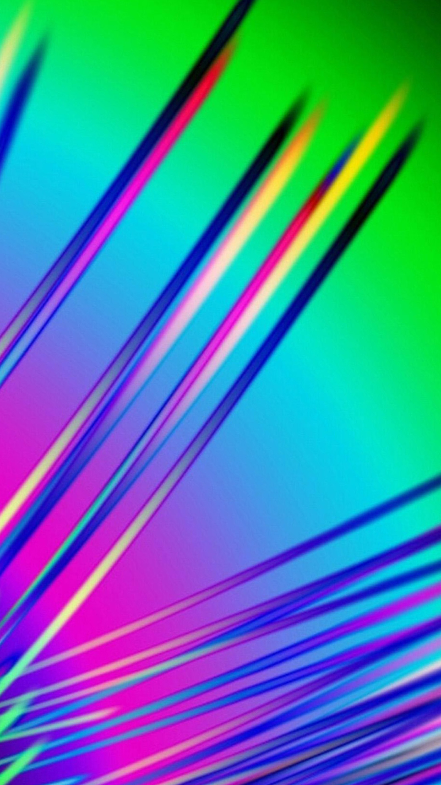 Linee neon, Arcobaleno, Astratto, QHD+, sfondo Samsung S25