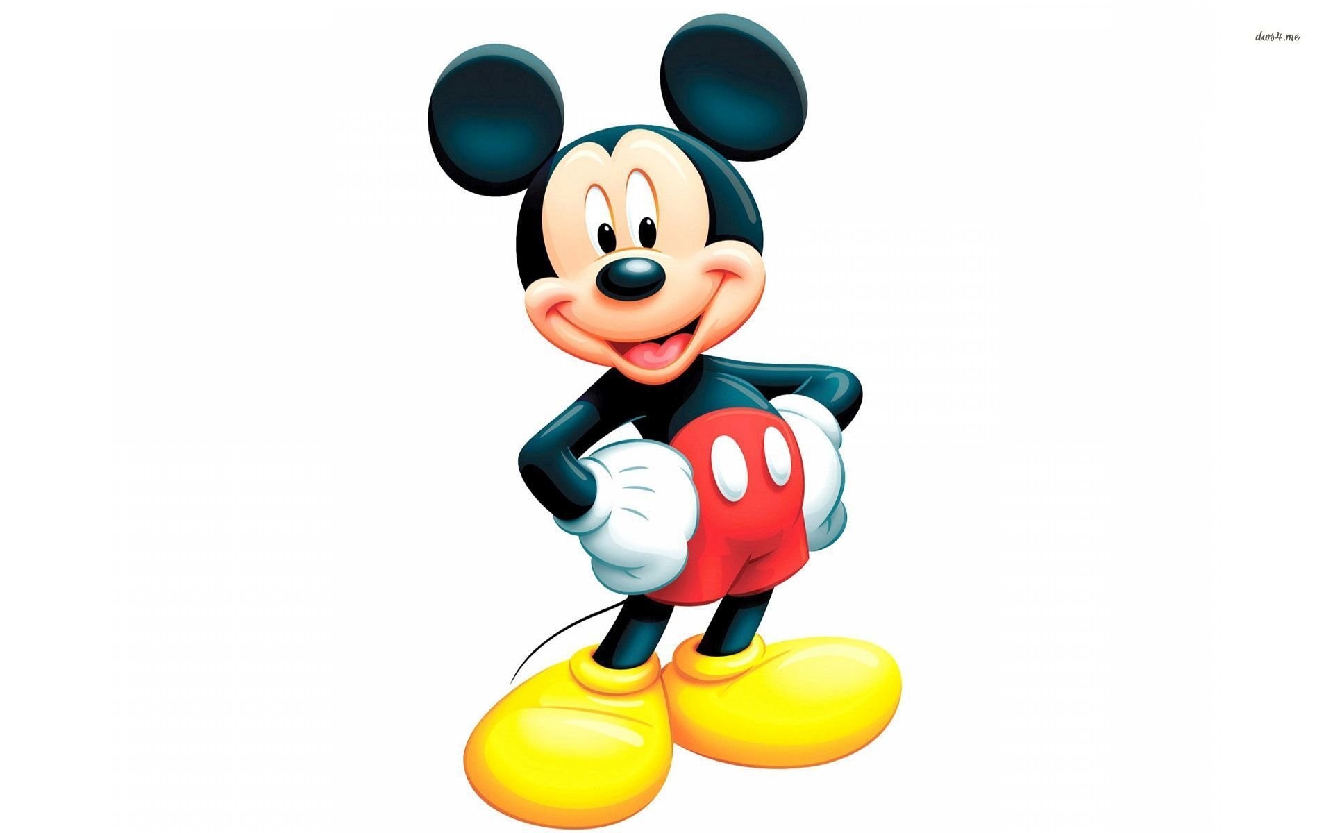 Topolino, Disney, Sfondo bianco, Full HD, wallpaper per PC