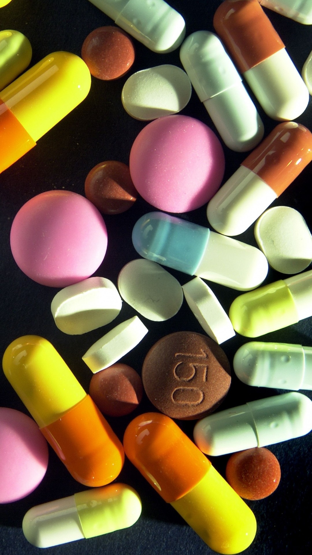 Pillole, Capsule, Farmaci, Colorato, 1080x1920, schermata di blocco iPhone