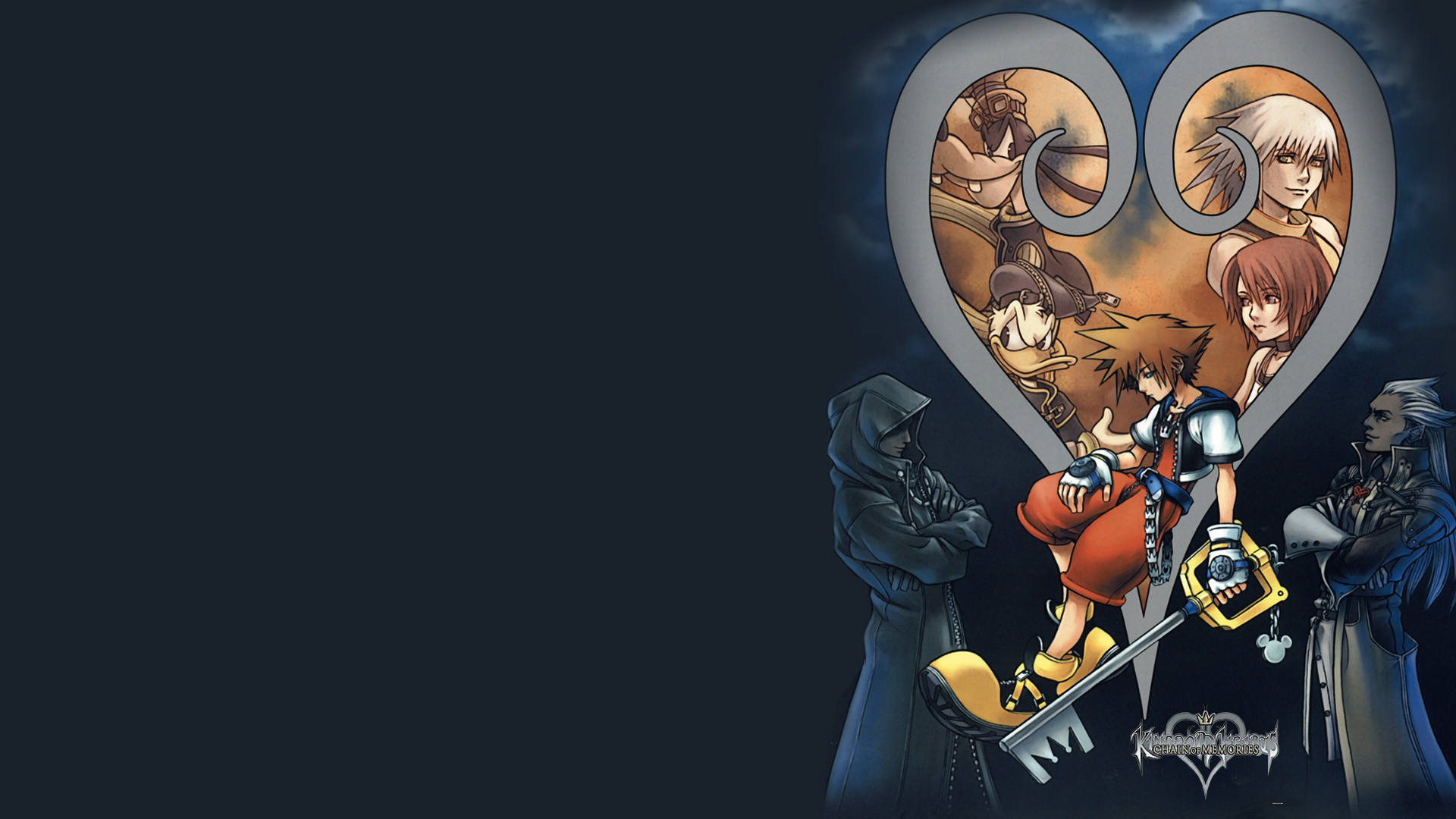 Sora, Kairi, Riku, Kingdom Hearts, Cuore, Organizzazione XIII, 1920x1080, sfondo per PC