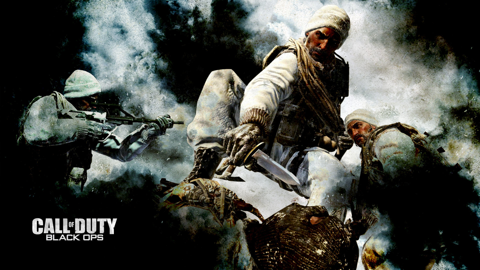 Call of Duty: Black Ops, Call of Duty, Soldati, Fumo, Combattimento, sfondo desktop 1080p