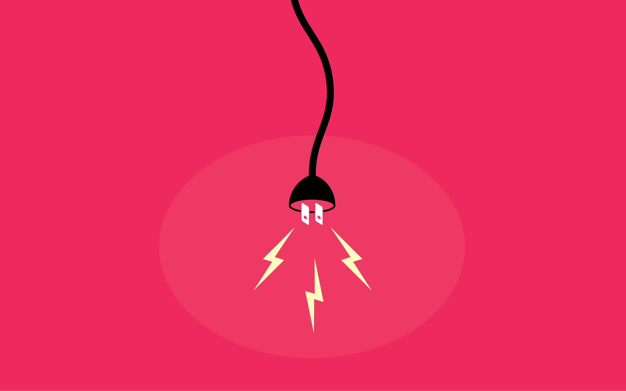 Spina elettrica, Scintille, Rosa, Flat design, 2048x1280, sfondo MacBook Pro