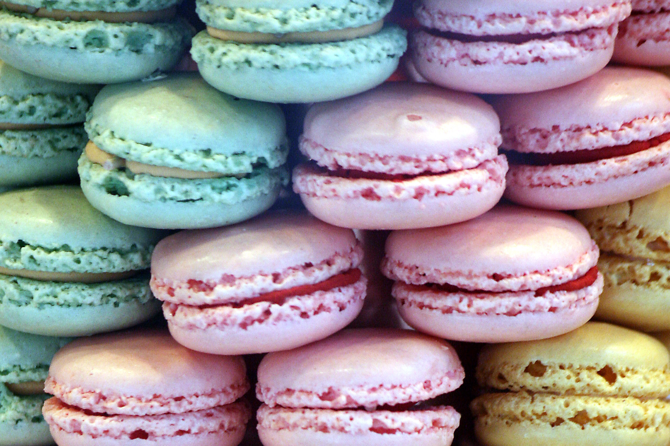 Macarons, Azzurro, Rosa, Pastello, Full HD, wallpaper per PC