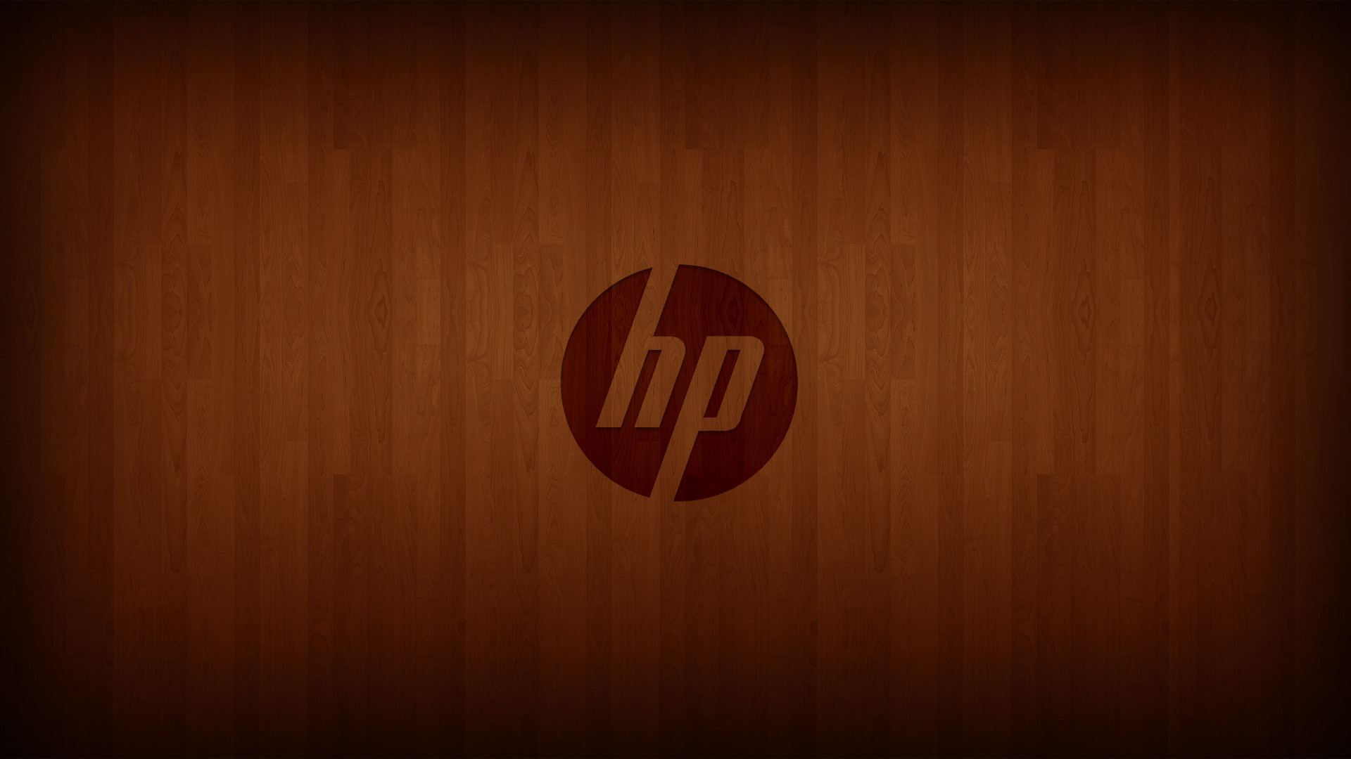Logo HP, Legno, Marrone, Full HD, sfondo per PC