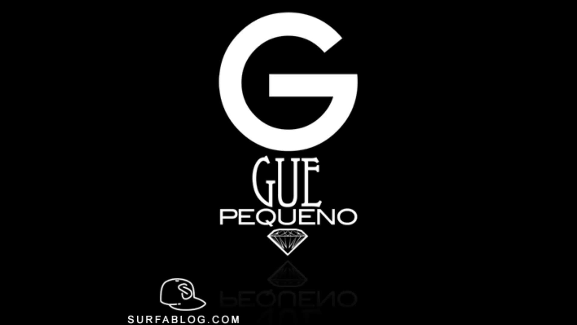Guè Pequeno, Logo, Sfondo nero, Full HD, wallpaper per computer