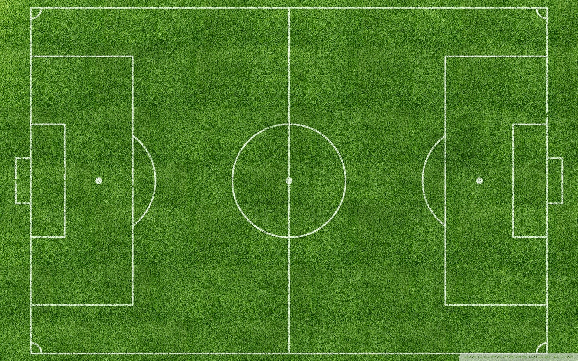 Campo da calcio, Vista dall'alto, Linee bianche, Erba, Full HD, sfondo per portatile