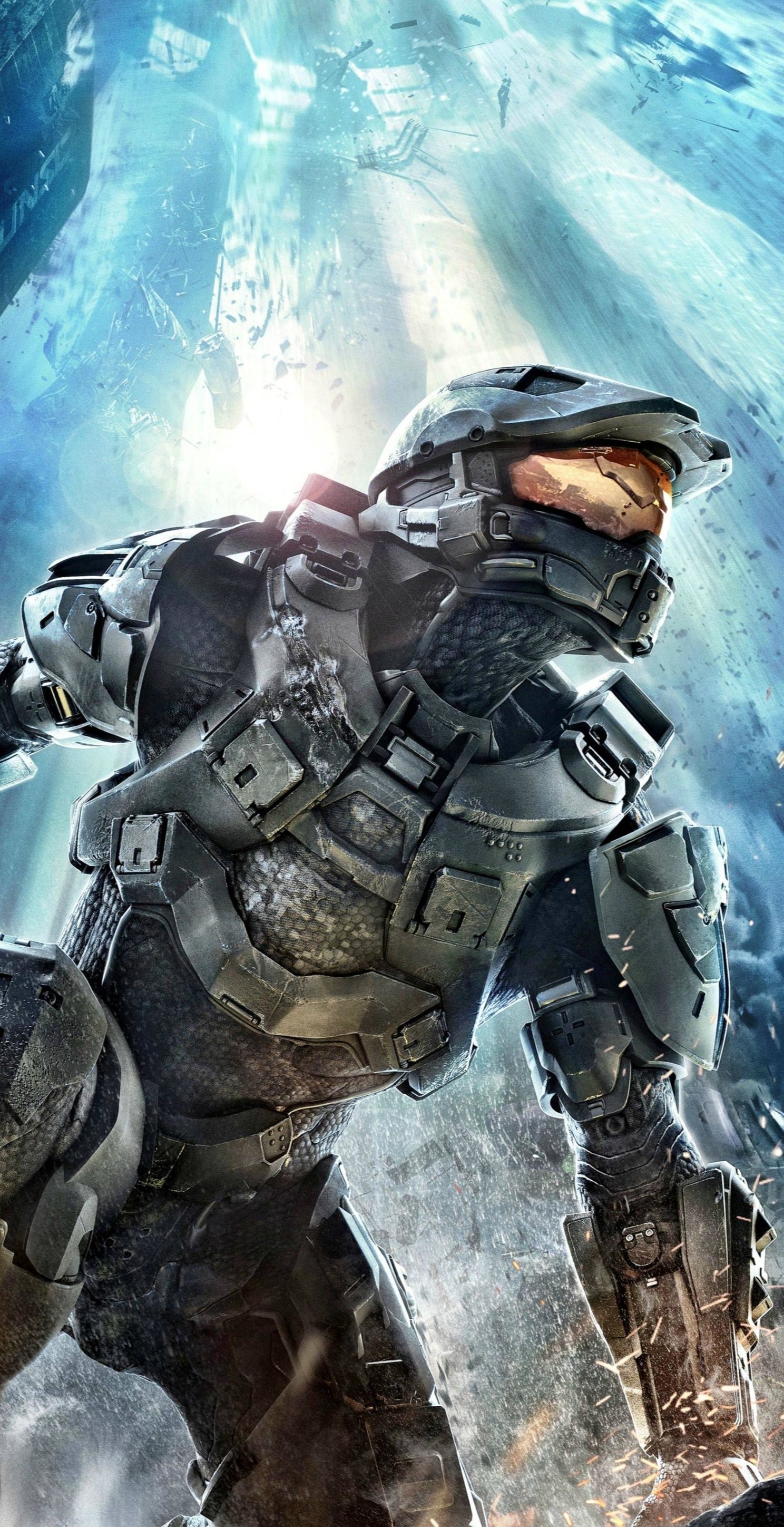 Master Chief, Halo 4, Videogioco, Armatura, sfondo iPhone 16 QHD+