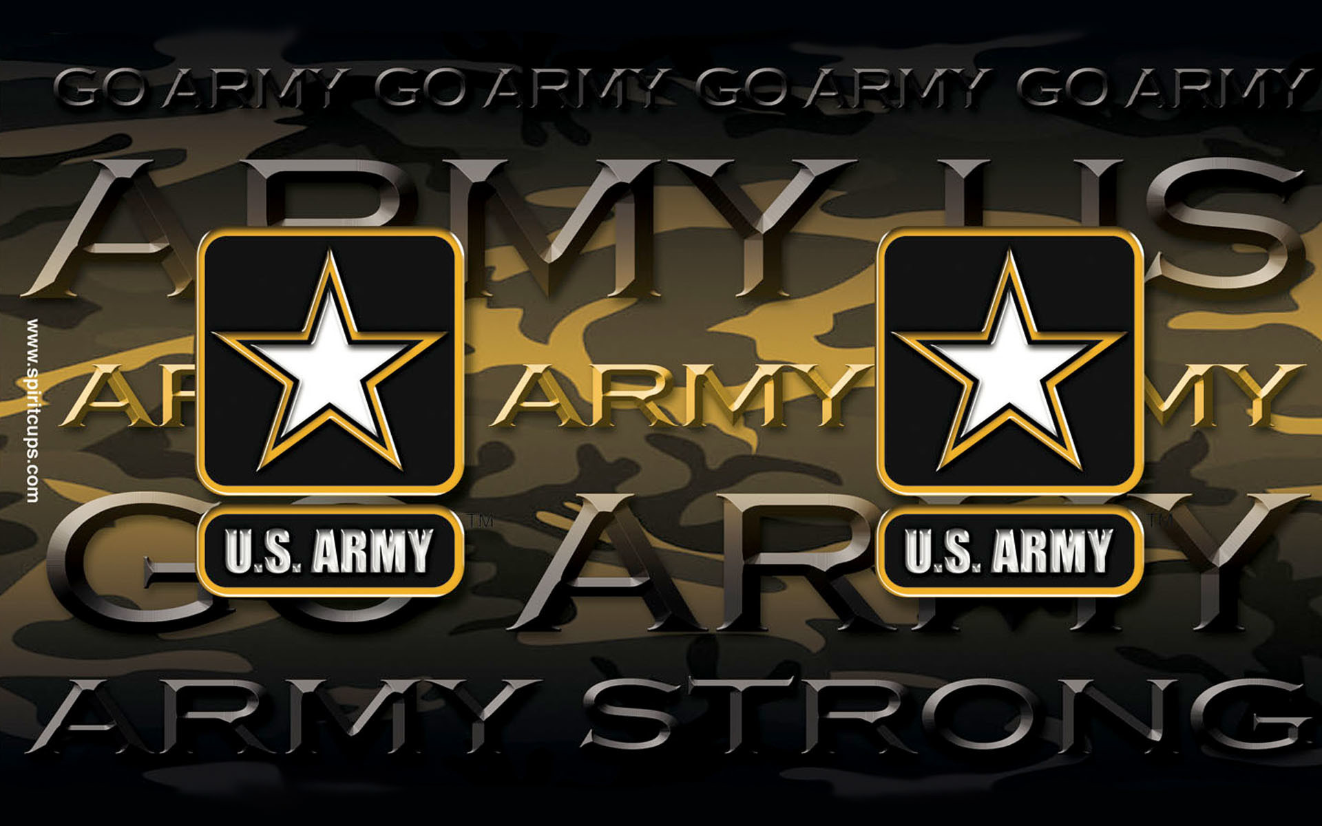 Logo U.S. Army, Go Army, Army Strong, U.S. Army, Stelle, 1920x1200, sfondo MacBook Pro