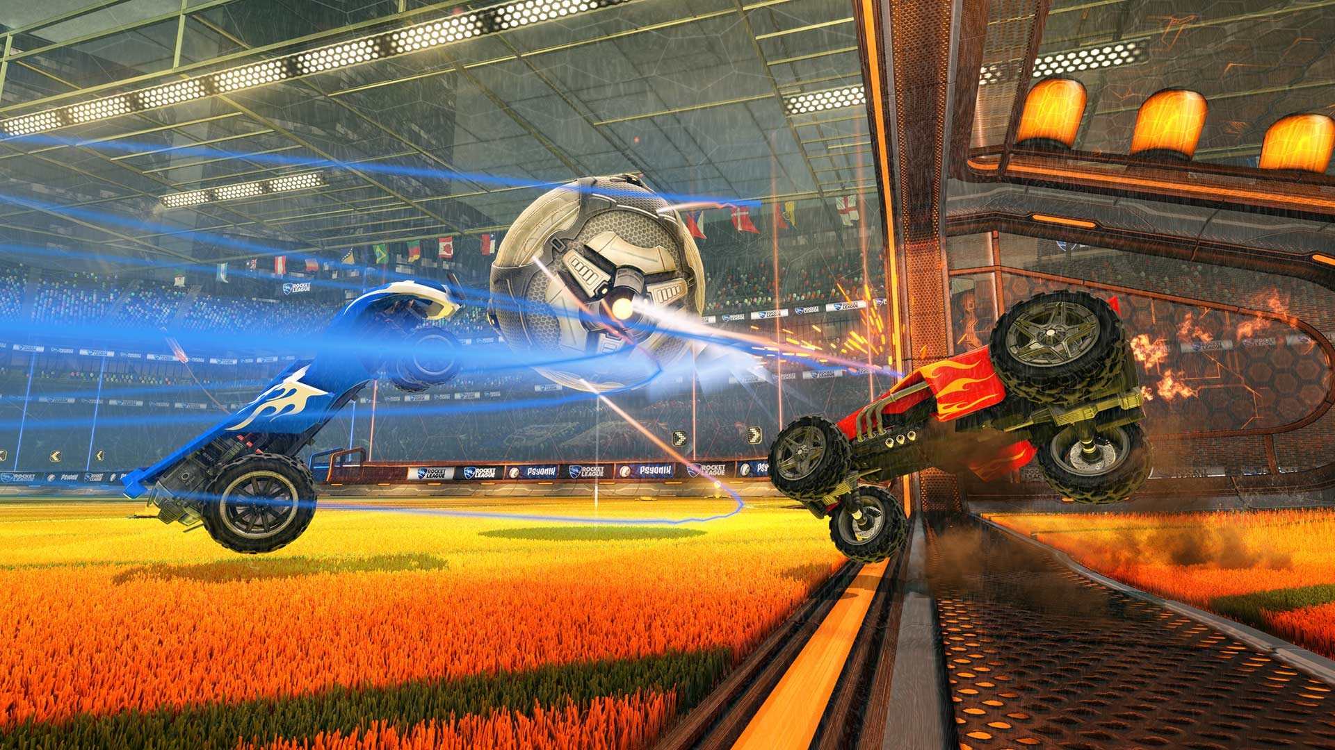 Rocket League, Pallone, Auto, Azione, 1920x1080, sfondo per PC