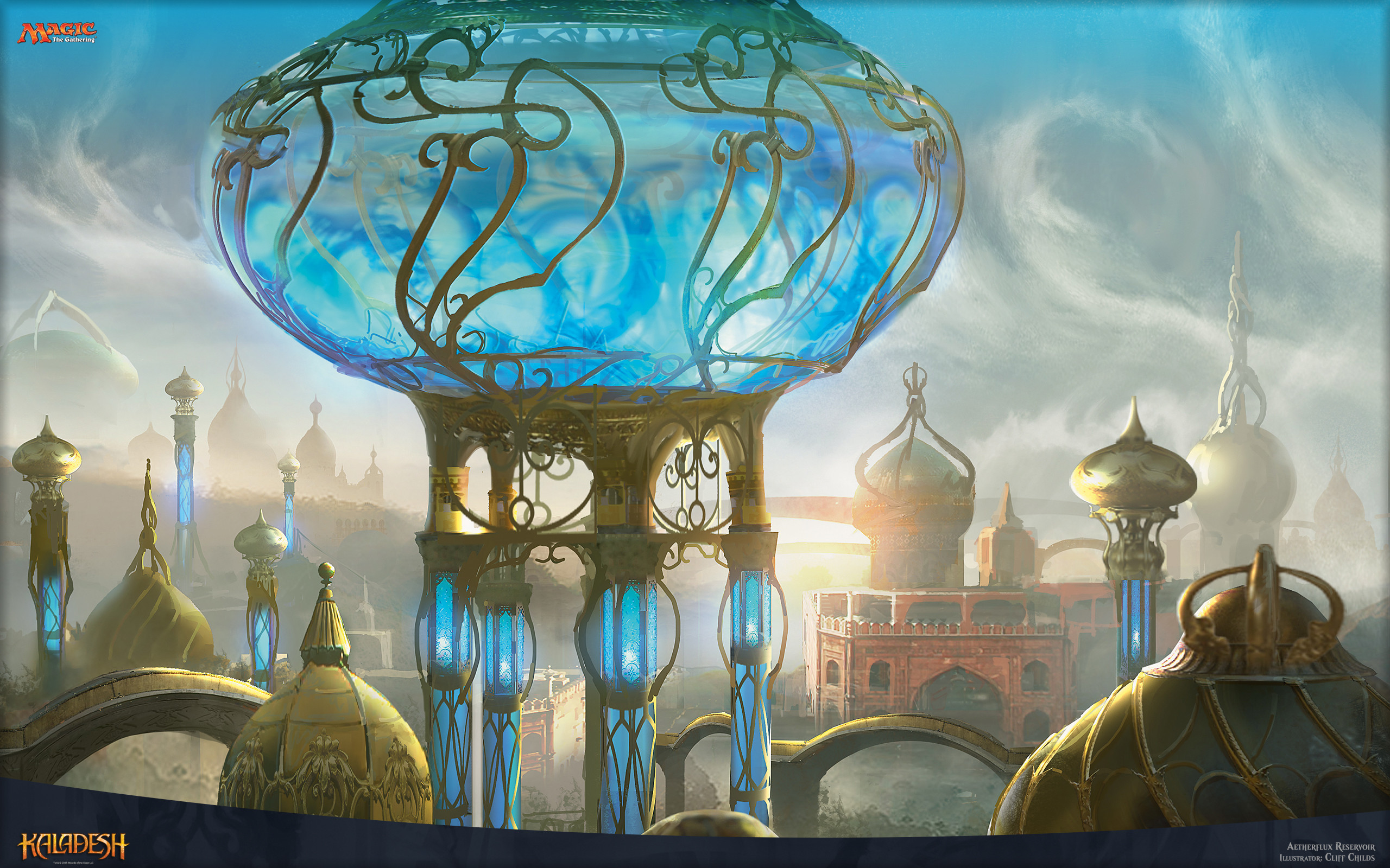 Kaladesh, Magic: The Gathering, Città, Steampunk, 2560x1600, immagine di sfondo
