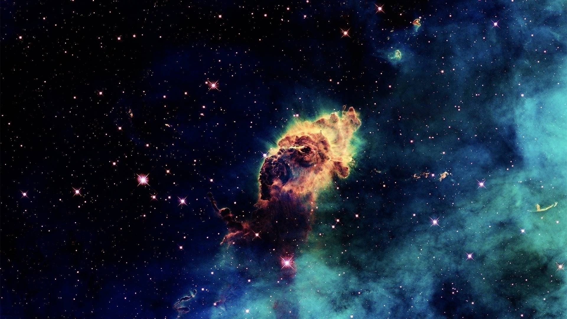 Nebulosa, Pilastri, Stelle, Spazio, Full HD, sfondo per portatile