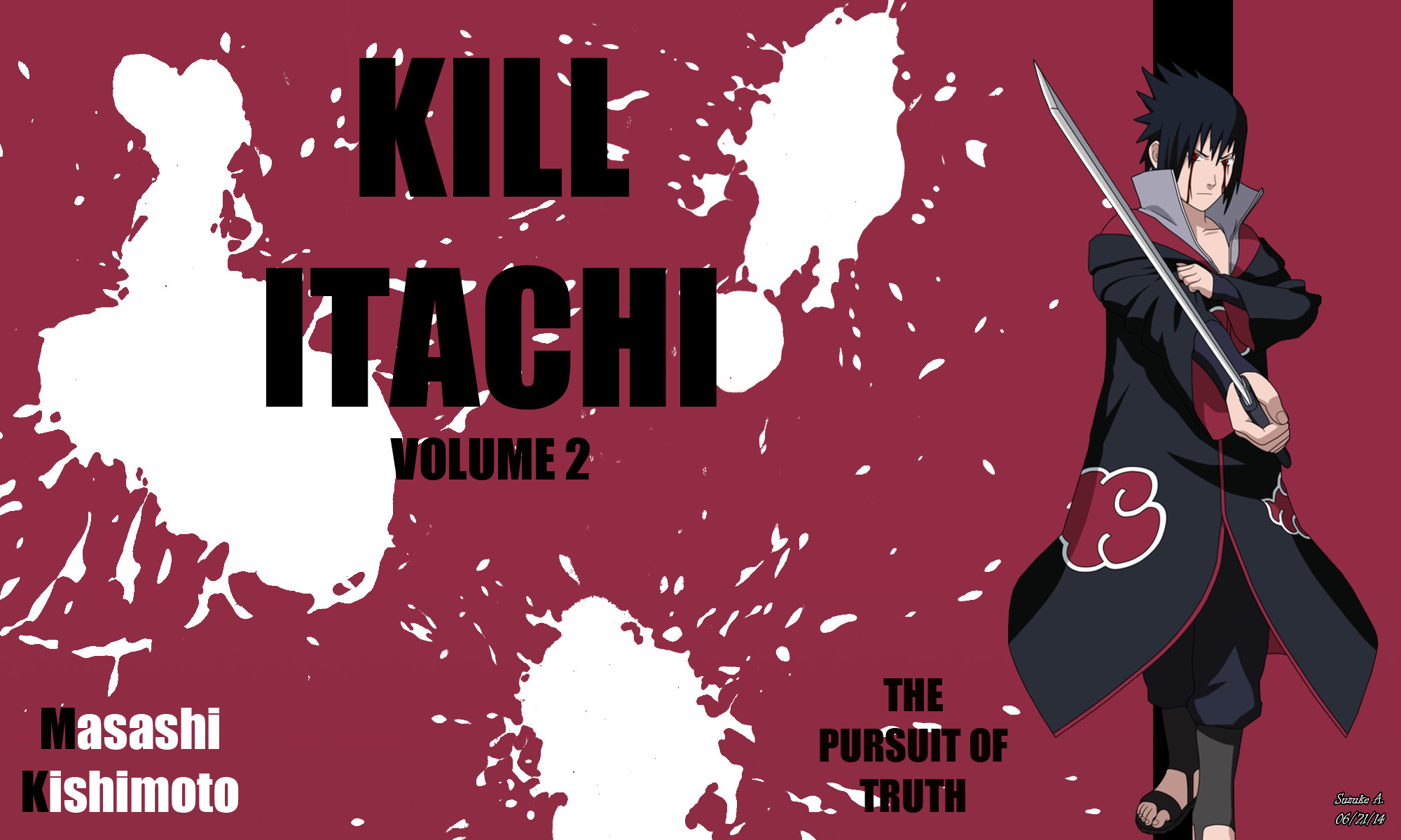 Sasuke Uchiha, Naruto, Parodia, Kill Bill, Masashi Kishimoto, Full HD, sfondo desktop