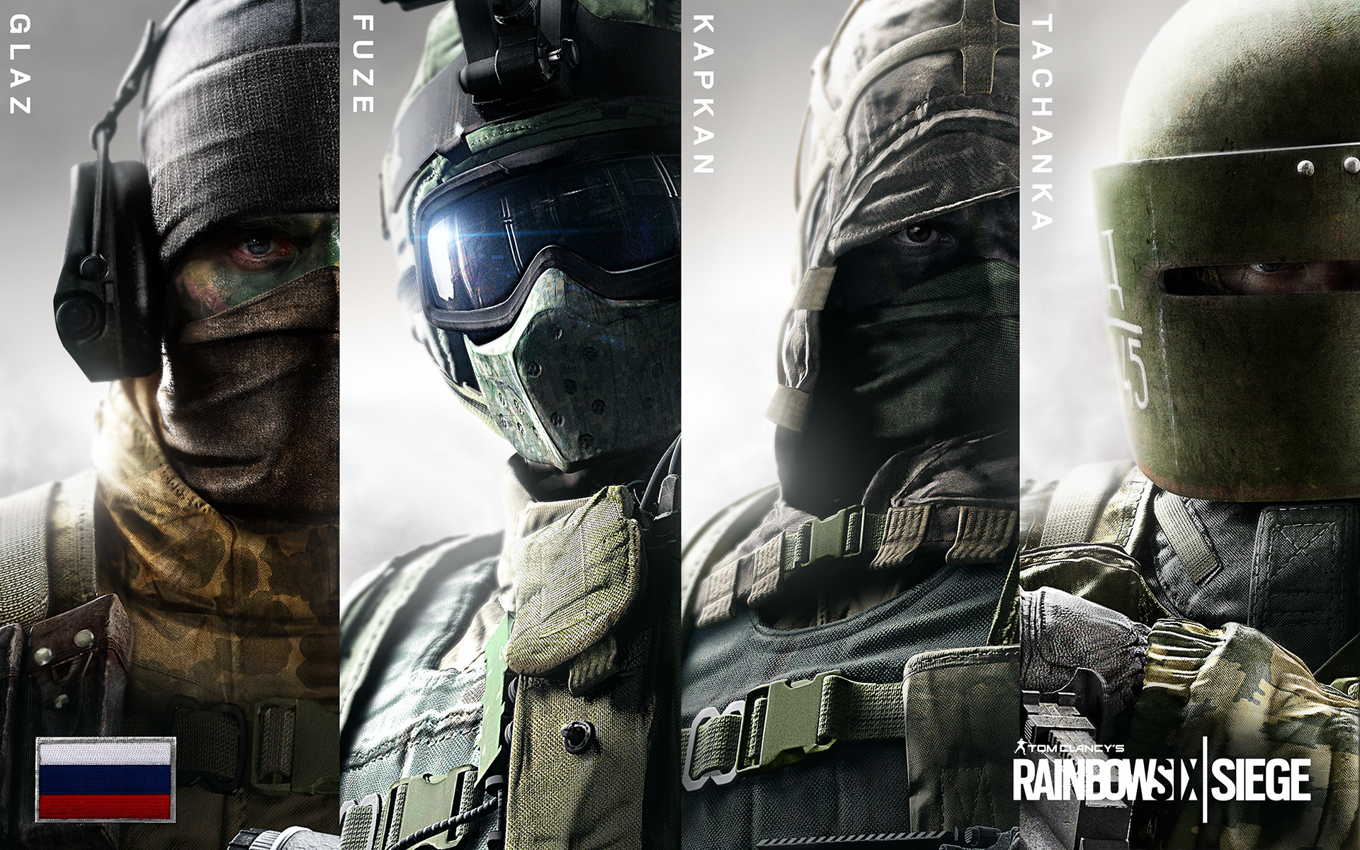 Rainbow Six Siege, Glaz, Fuze, Kapkan, Tachanka, Spetsnaz, 1920x1200, sfondo per PC