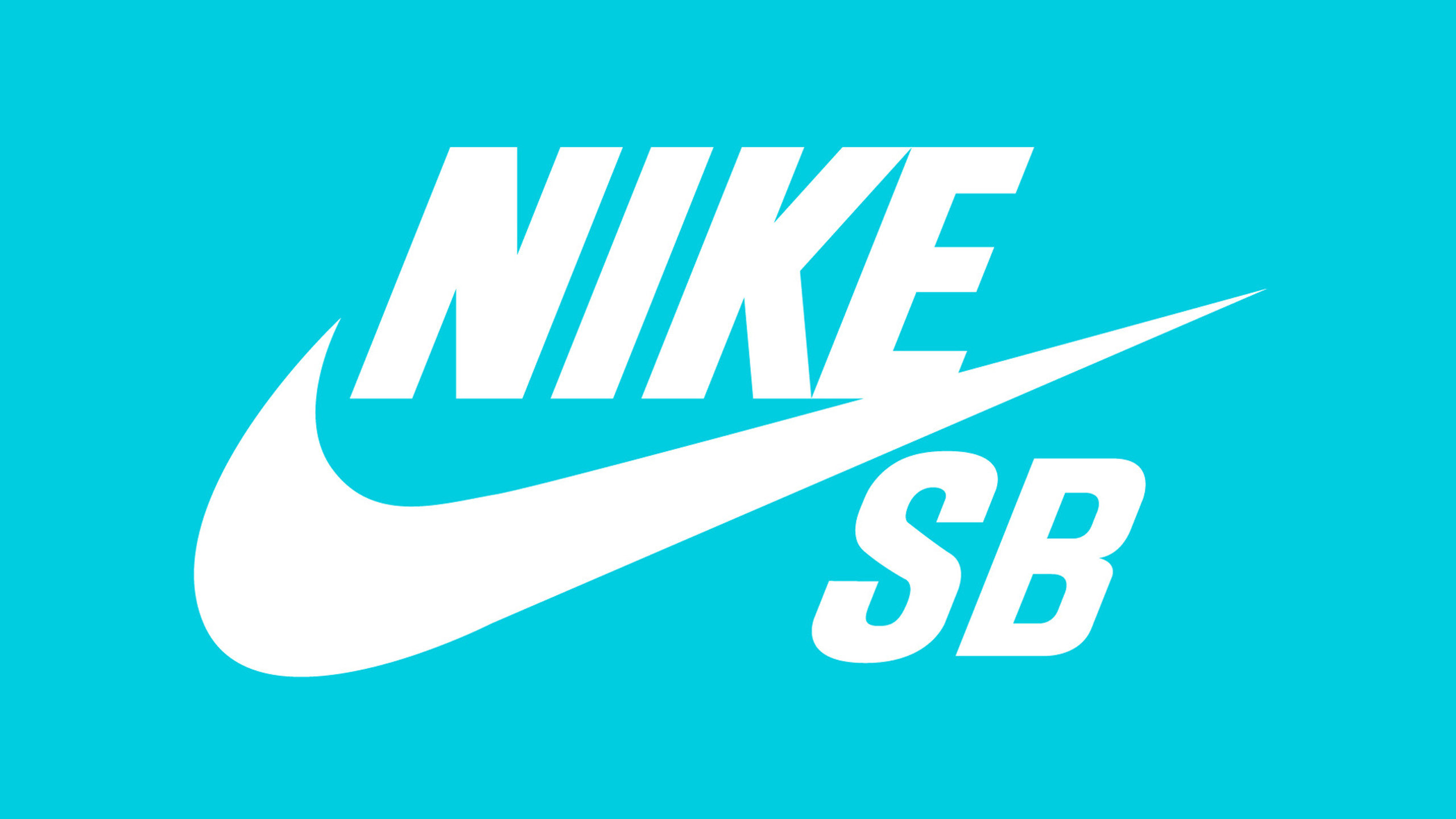 Nike SB, Nike, Logo, Sfondo azzurro, 2K, wallpaper per computer