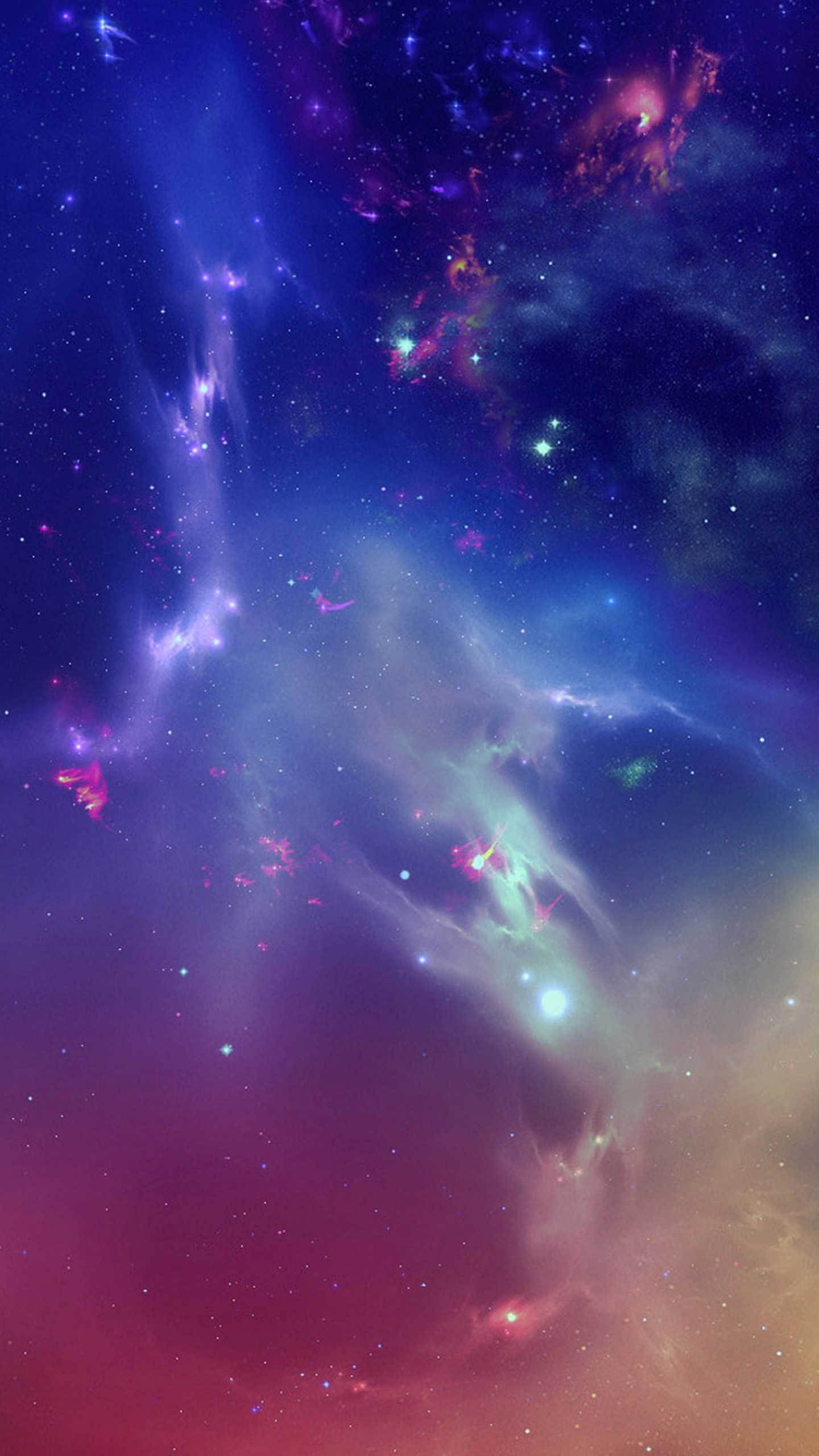 Nebulosa, Spazio, Viola, Blu, schermata Home Samsung S6