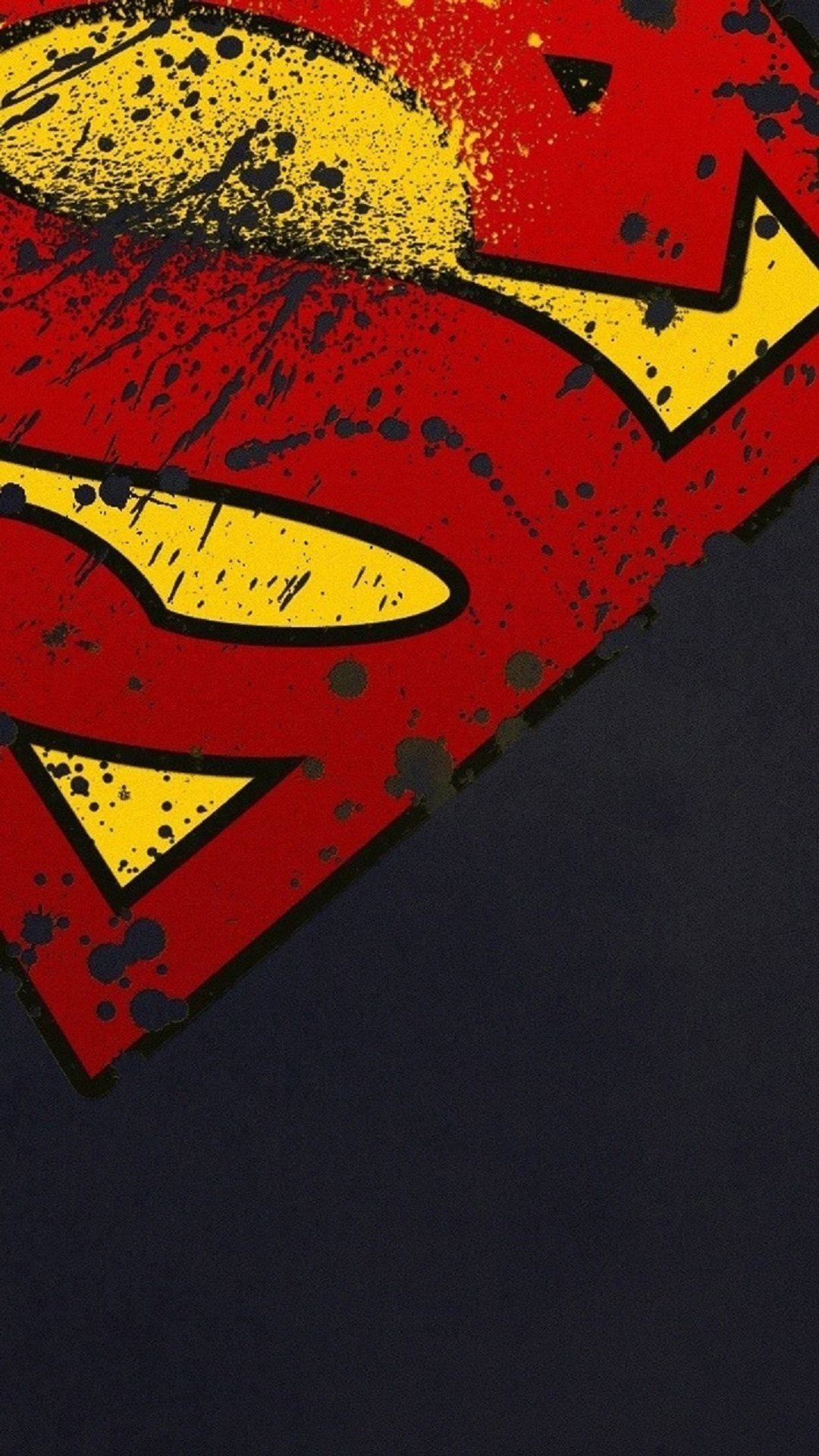 Logo Superman, Superman, DC Comics, Rosso, wallpaper iPhone 6