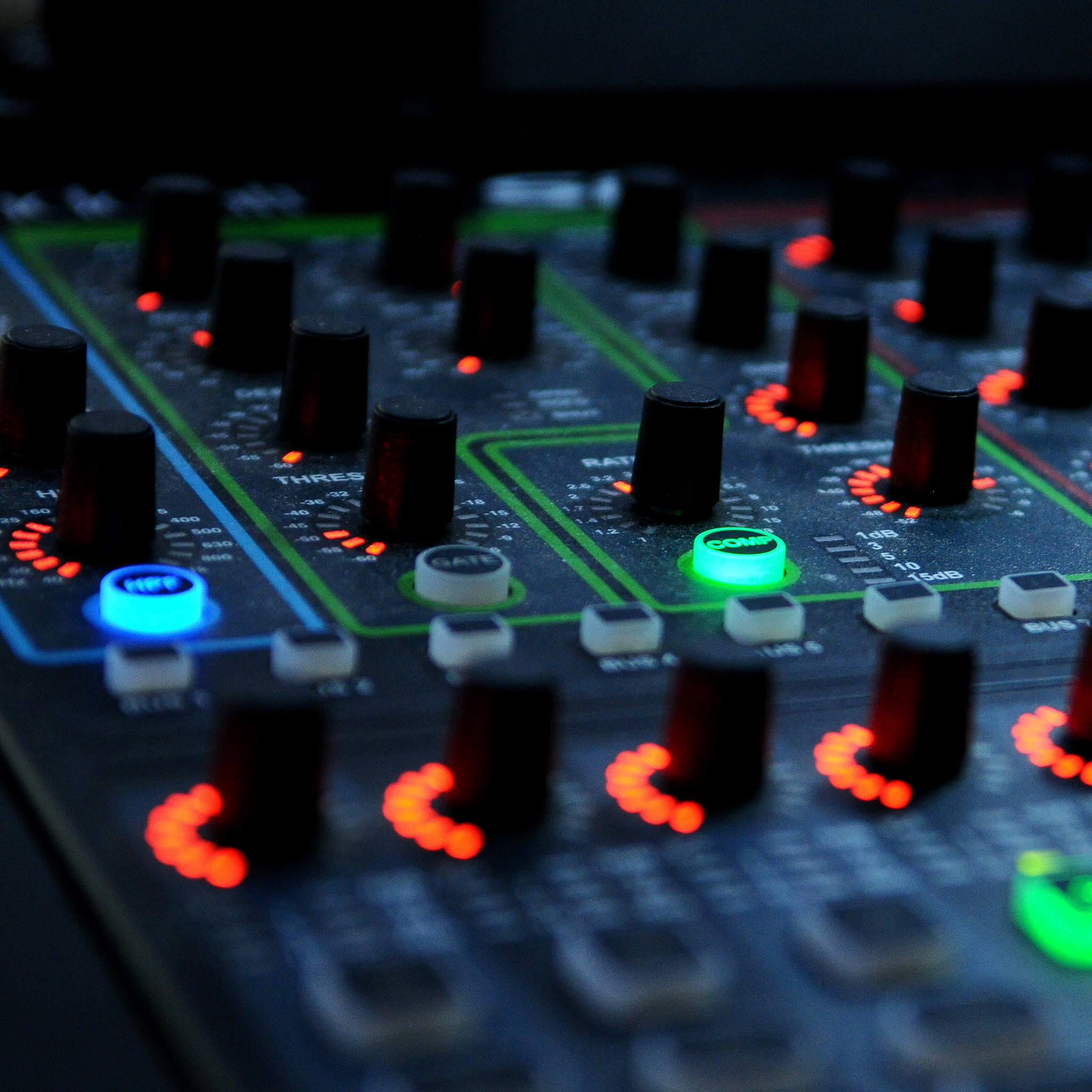 Mixer, Manopole, Luci, Full HD, sfondo per iPad e tablet
