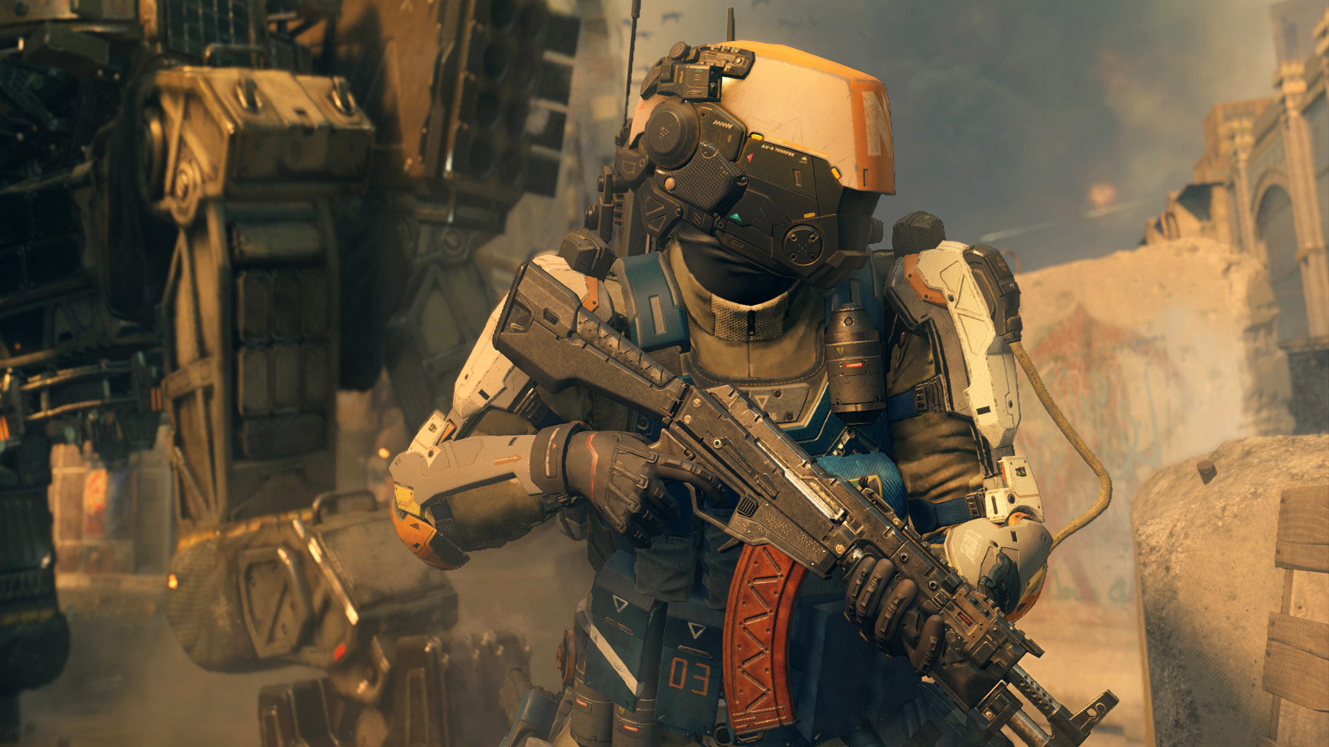 Call of Duty: Black Ops III, Soldato, Fucile, Armatura, Full HD, sfondo per portatile