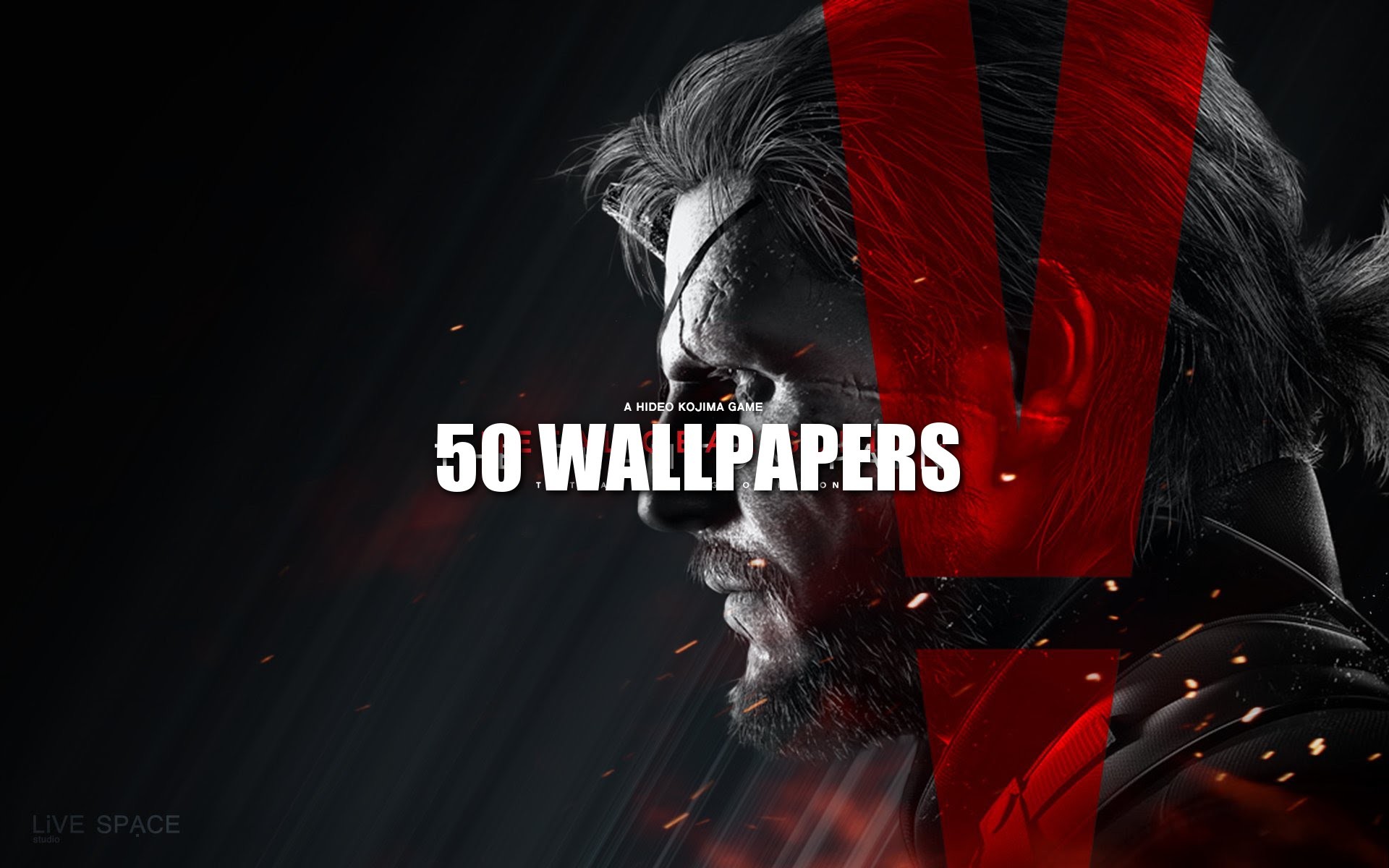 Venom Snake, Metal Gear Solid V, V rossa, 1920x1200, immagine di sfondo