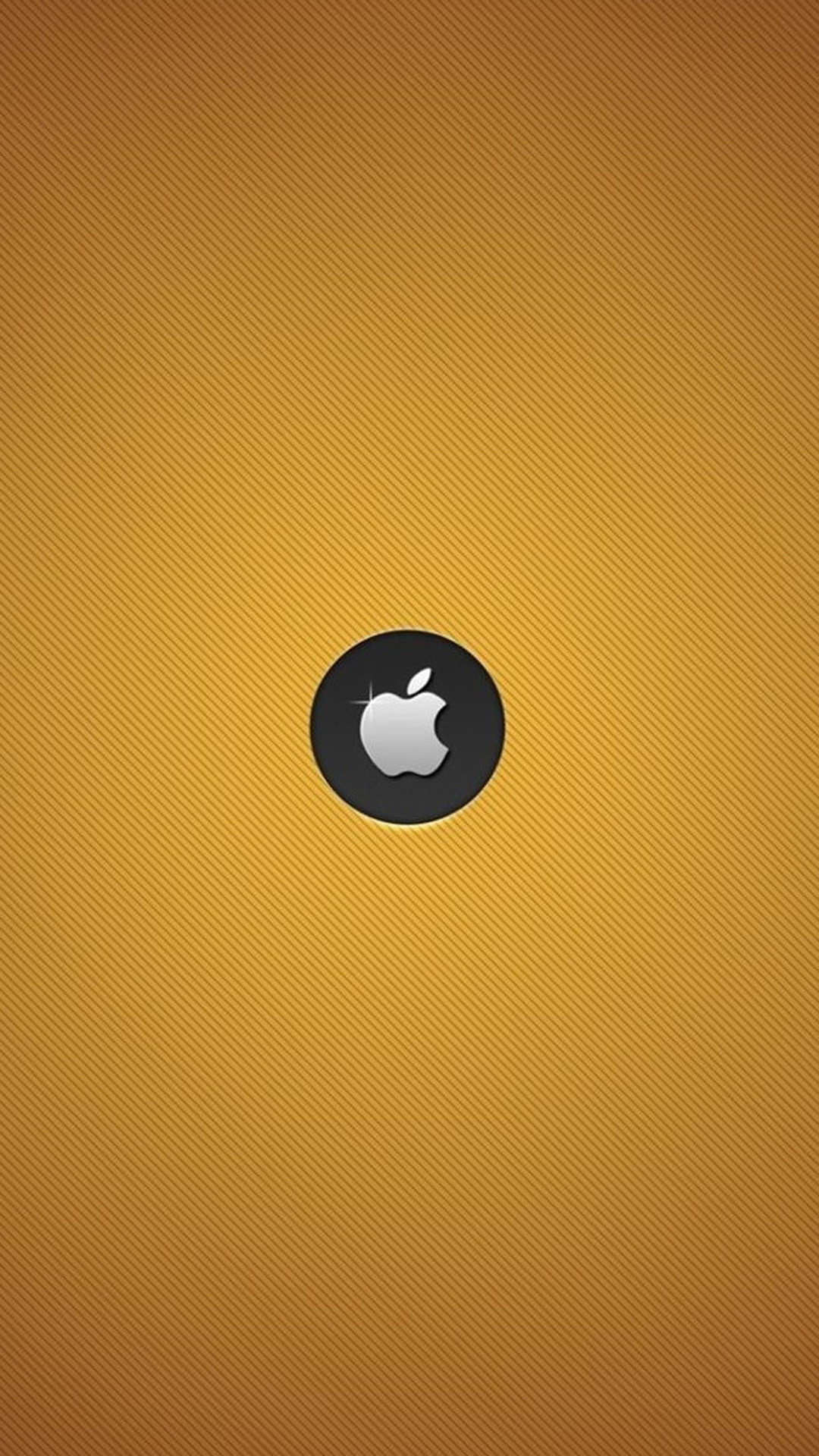 Logo Apple, Pulsante, Oro, Full HD, sfondo per iPhone e Android