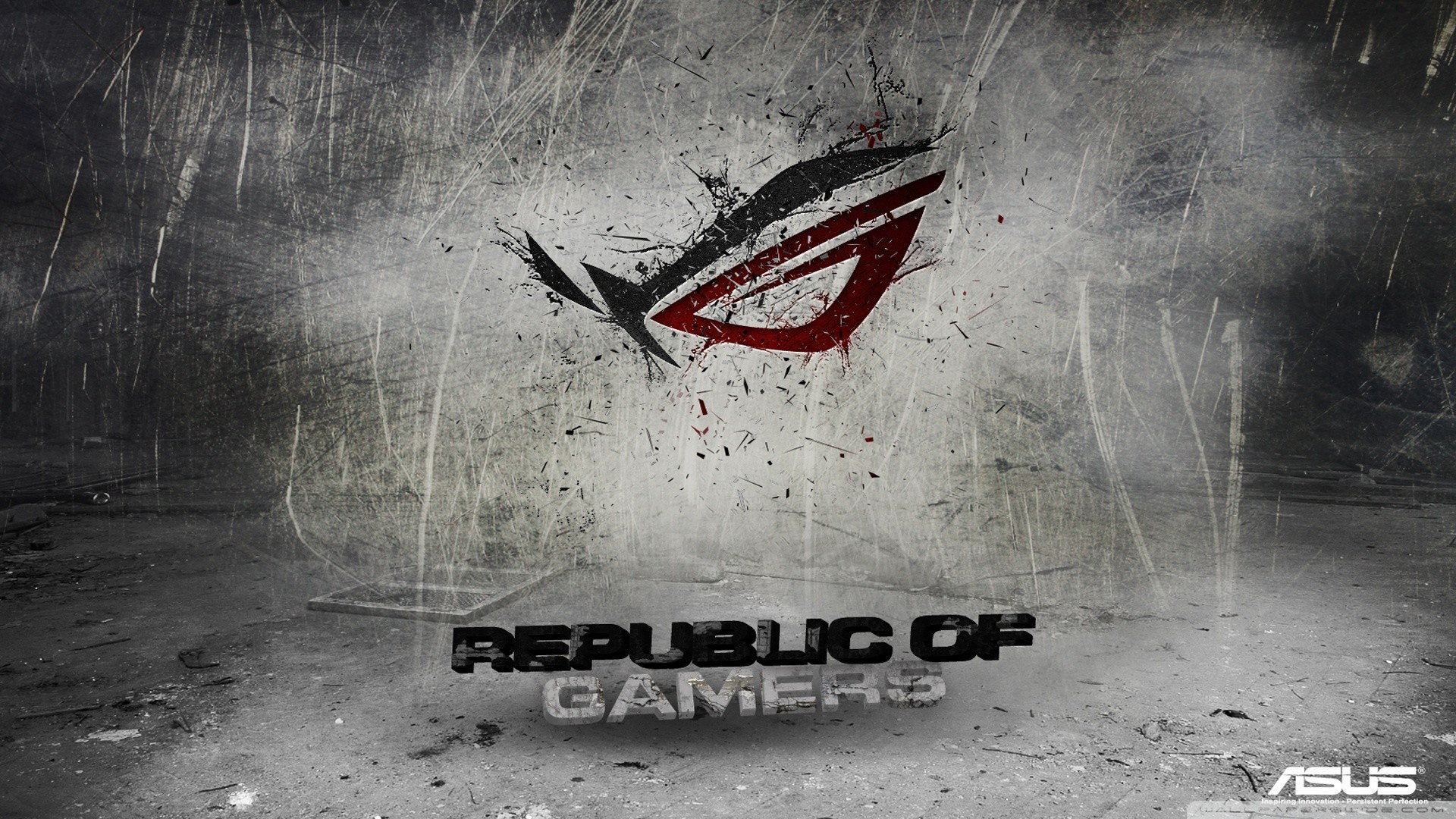 Asus ROG, Republic of Gamers, Asus, Grunge, 1920x1080, sfondo per PC