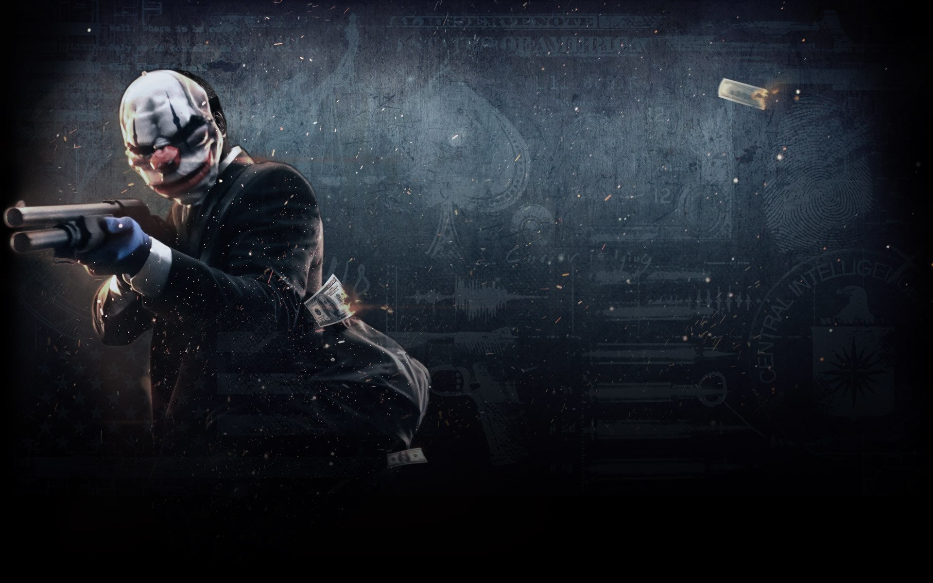 Chains, Payday 2, Fucile a pompa, Scuro, 1920x1200, sfondo per PC