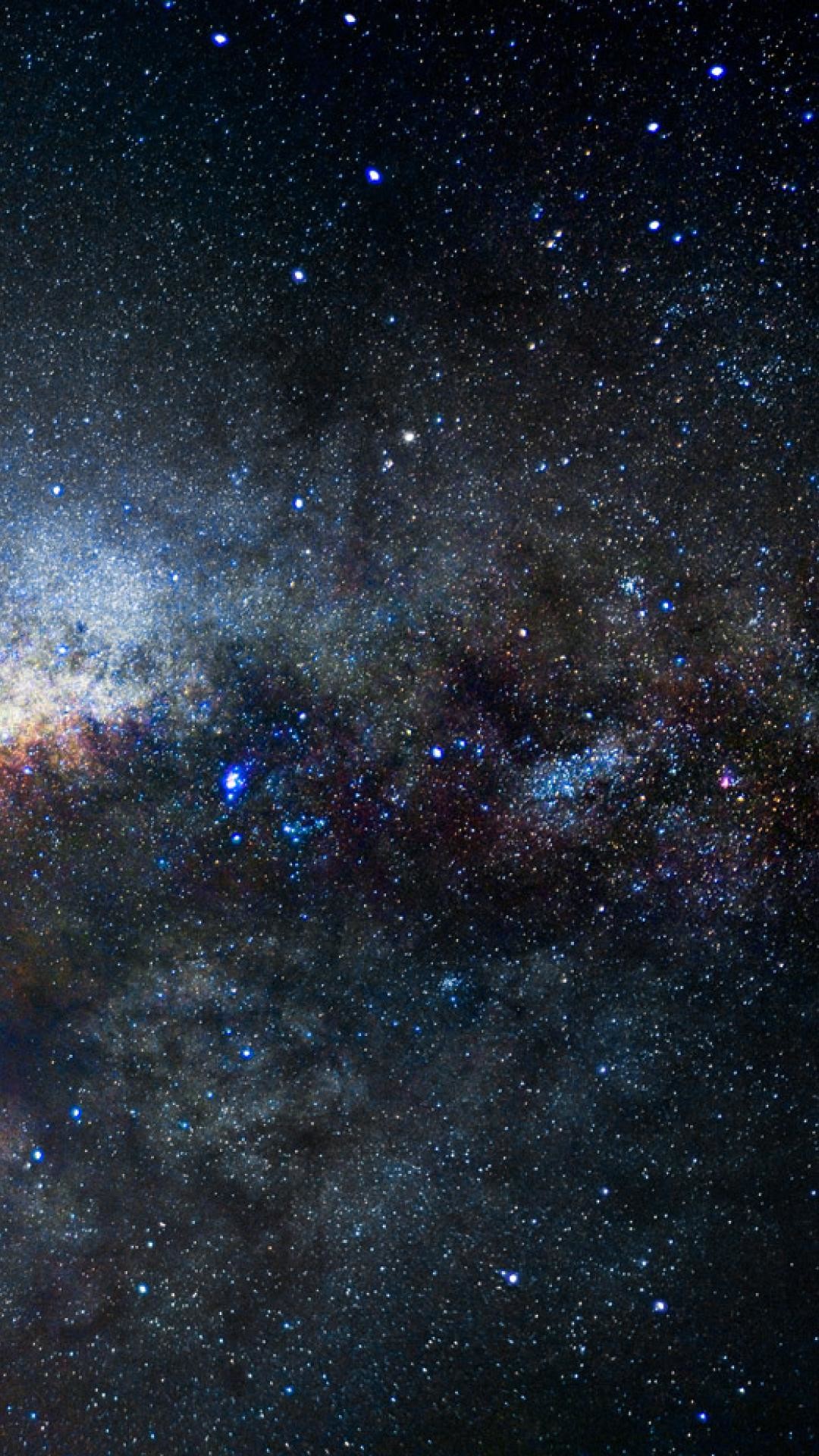 Via Lattea, Stelle, Spazio, Notte, Full HD, sfondo per smartphone