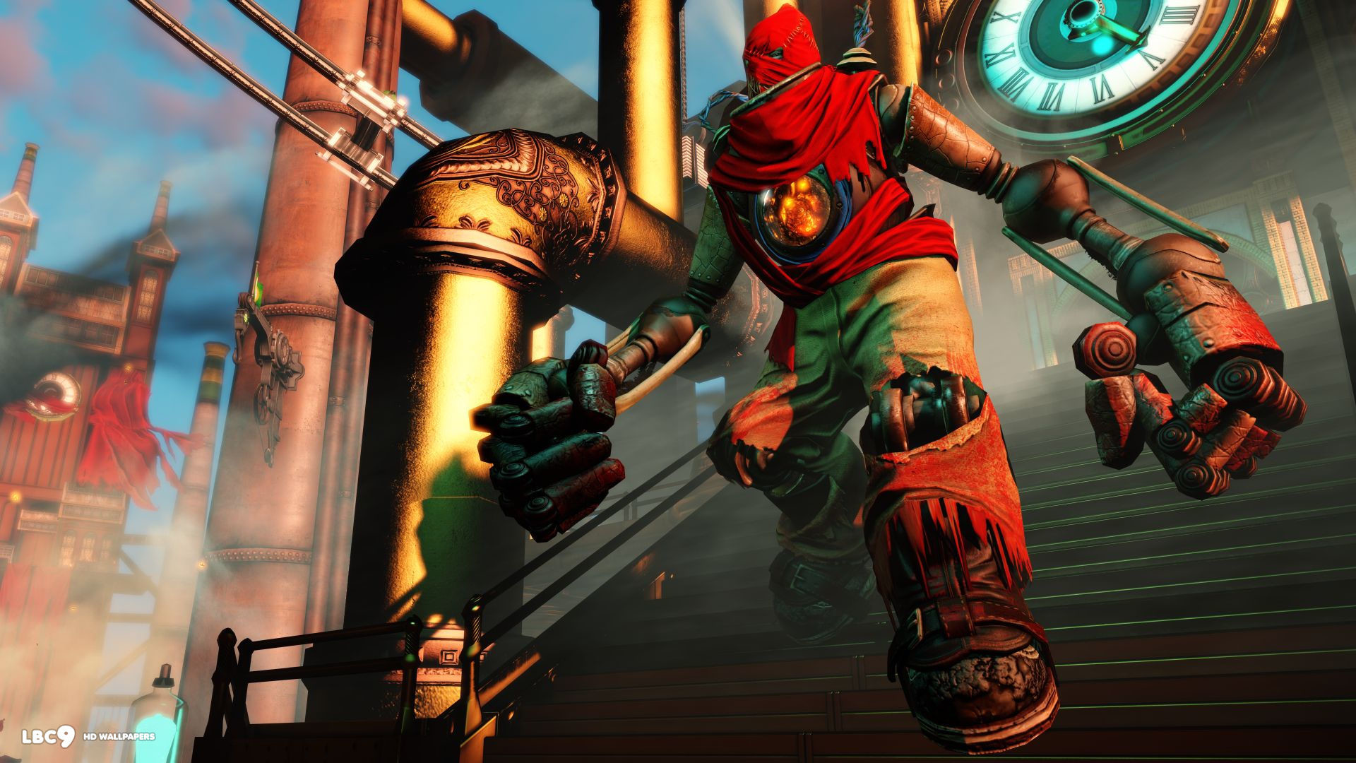 Handyman, BioShock Infinite, Columbia, Scale, Full HD, sfondo per PC