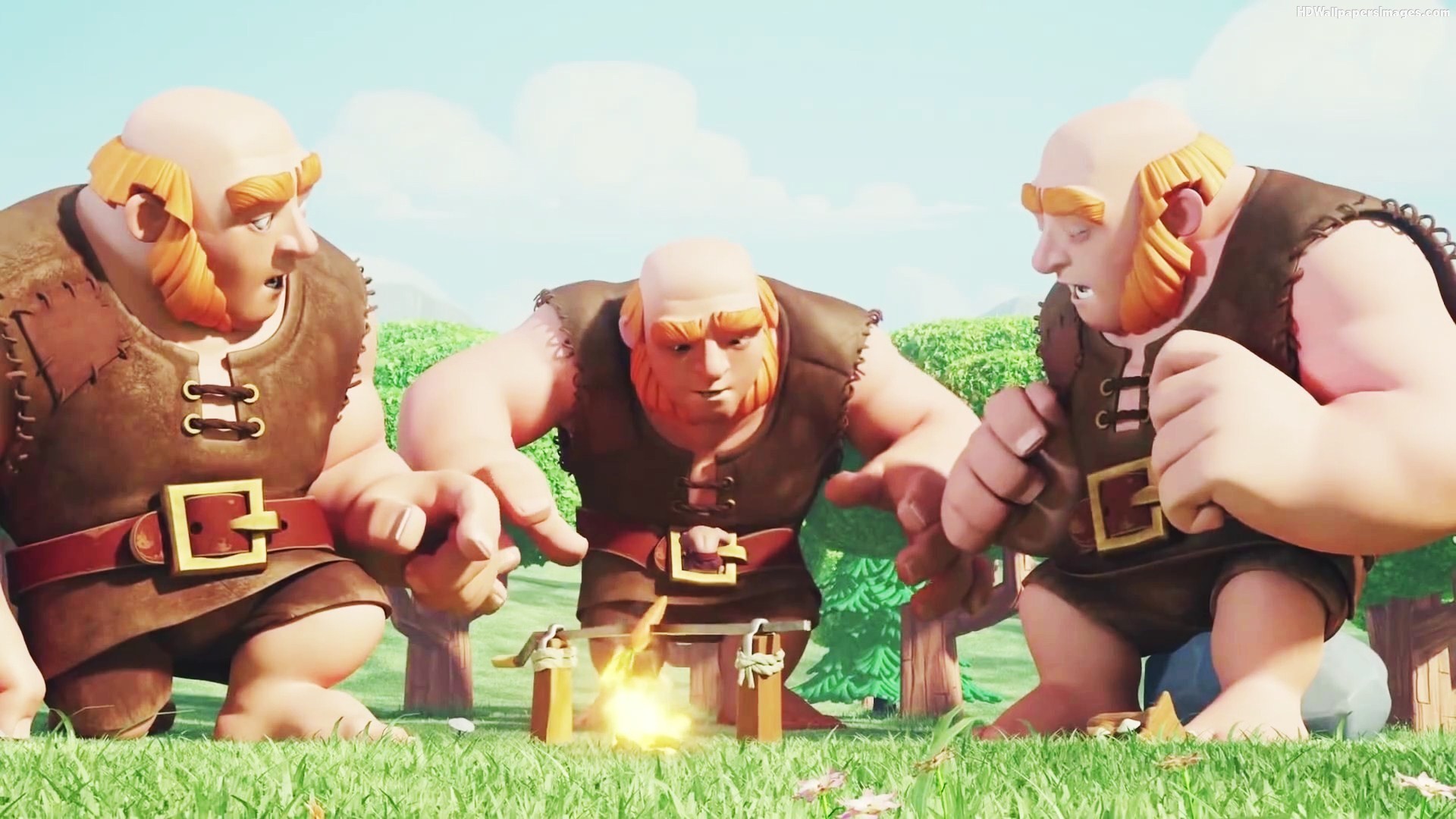 Giganti, Clash of Clans, Prato, 1920x1080, sfondo per PC
