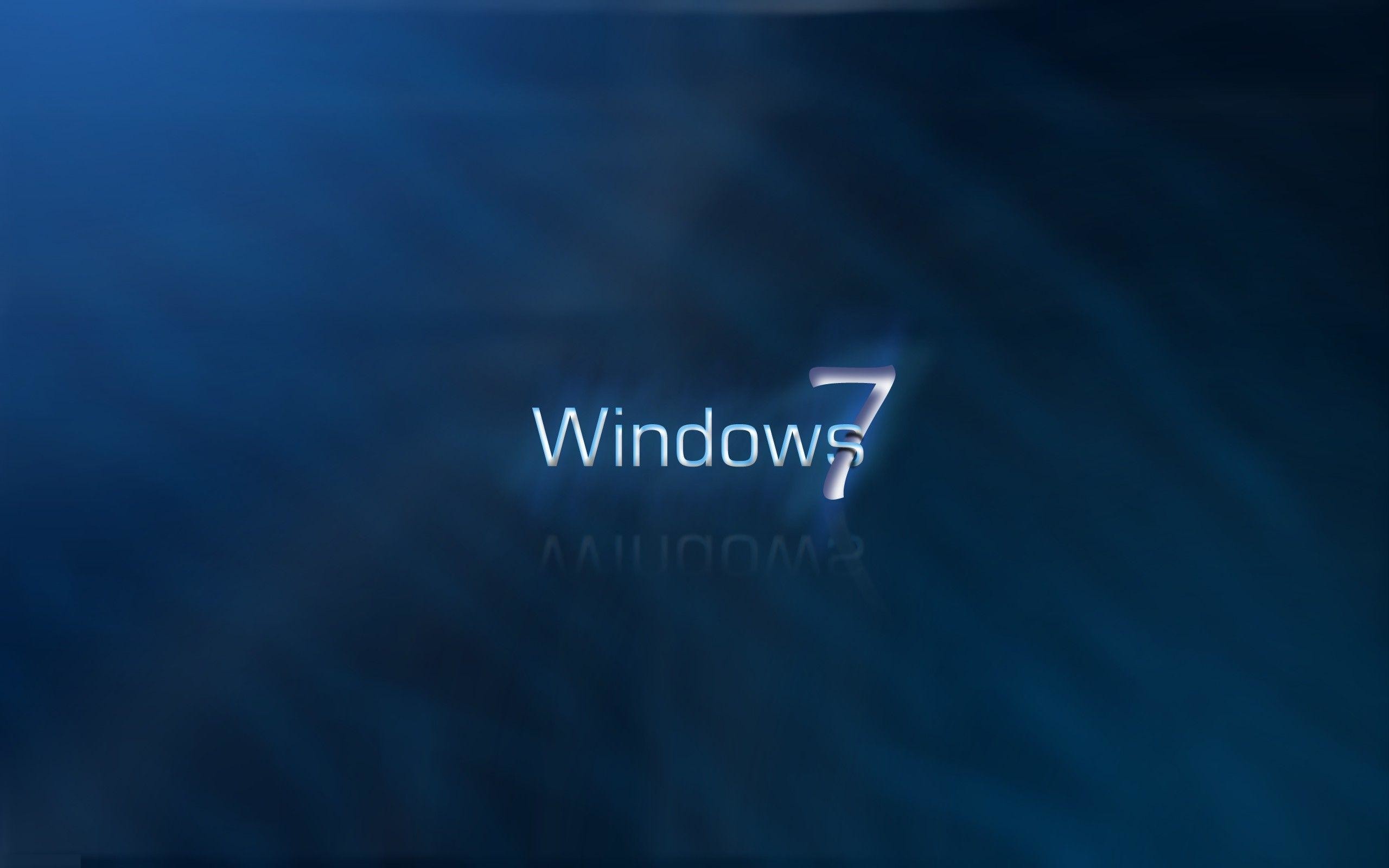 Windows 7, Logo, Blu, 2K, sfondo per portatile