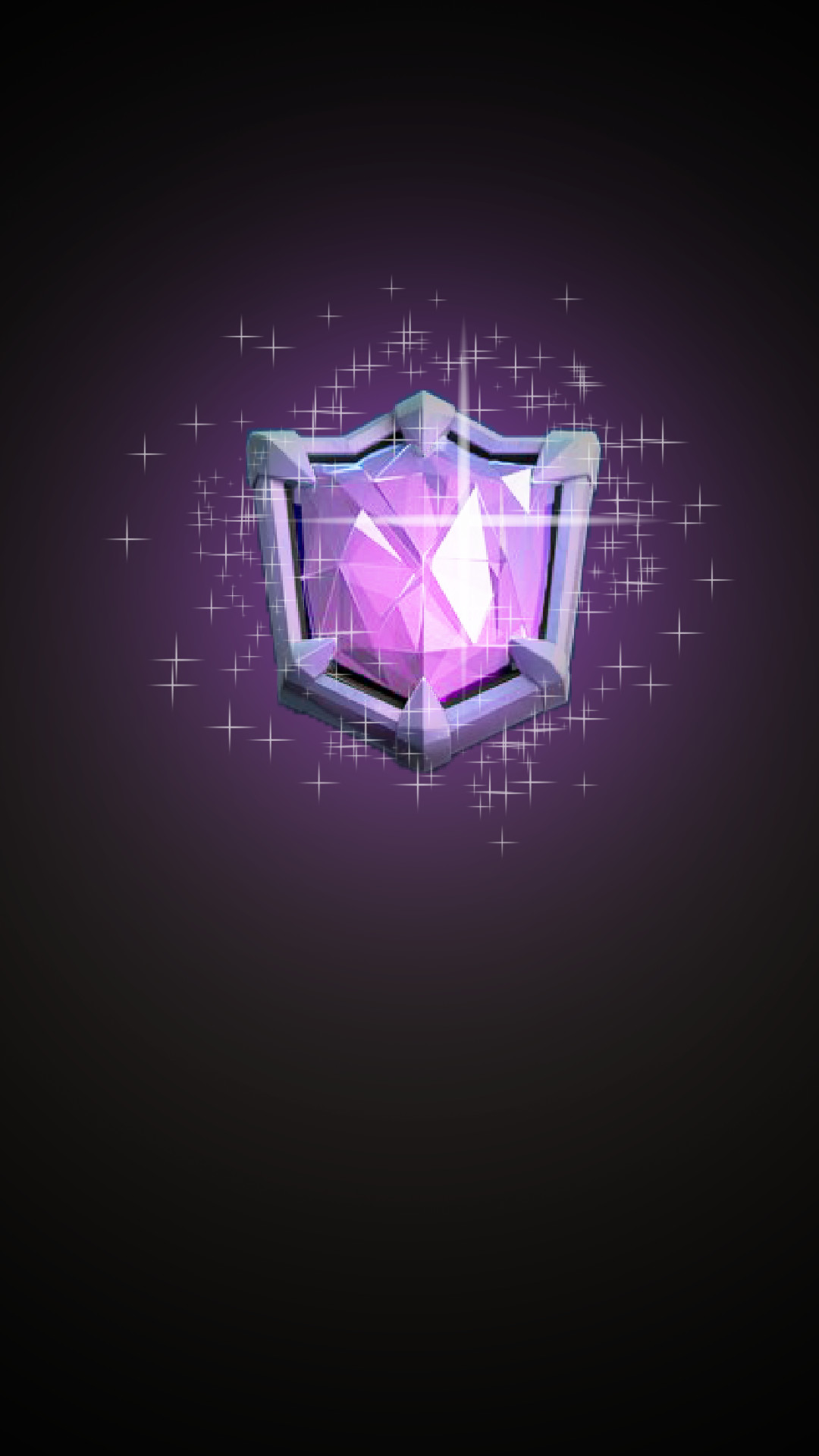 Clash Royale, Stemma leggendario, Viola, Sfondo nero, 1080x1920, schermata di blocco iPhone